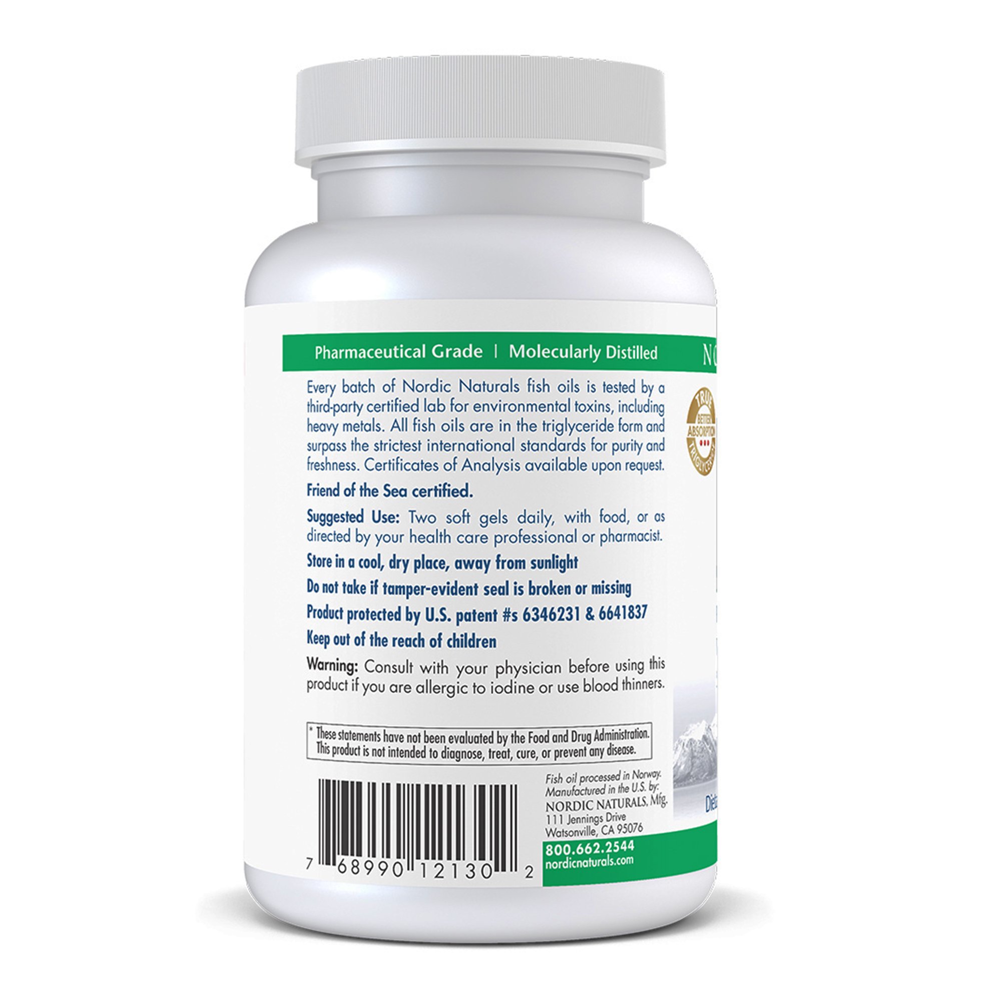 Nordic Naturals Inc 12130 - Nordic Naturals CoQ10 Ubiquinol Dietary Supplement - 1/Bottle, 12/Case
