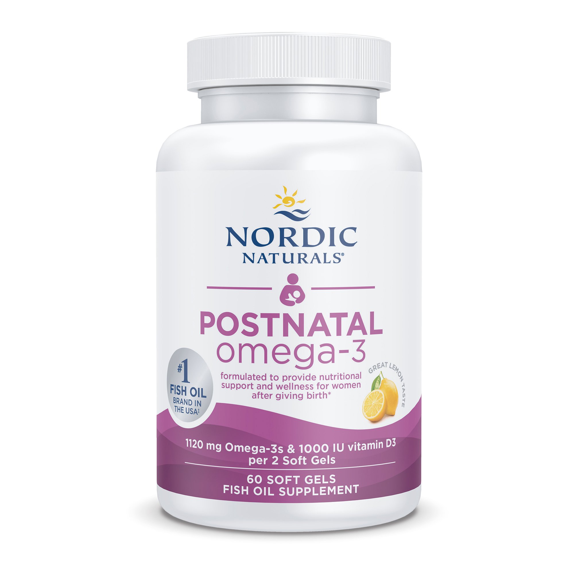 Nordic Naturals Inc 1758 - Nordic Naturals® Postnatal Omega-3 DHA / EPA Dietary Supplement - 1/Bottle, 12/Case