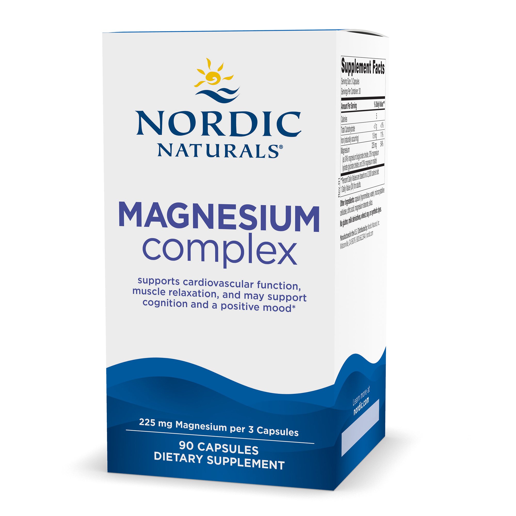 Nordic Naturals Inc 1533 - Nordic Naturals® Magnesium Complex Dietary Supplement - 1/Bottle, 12/Case