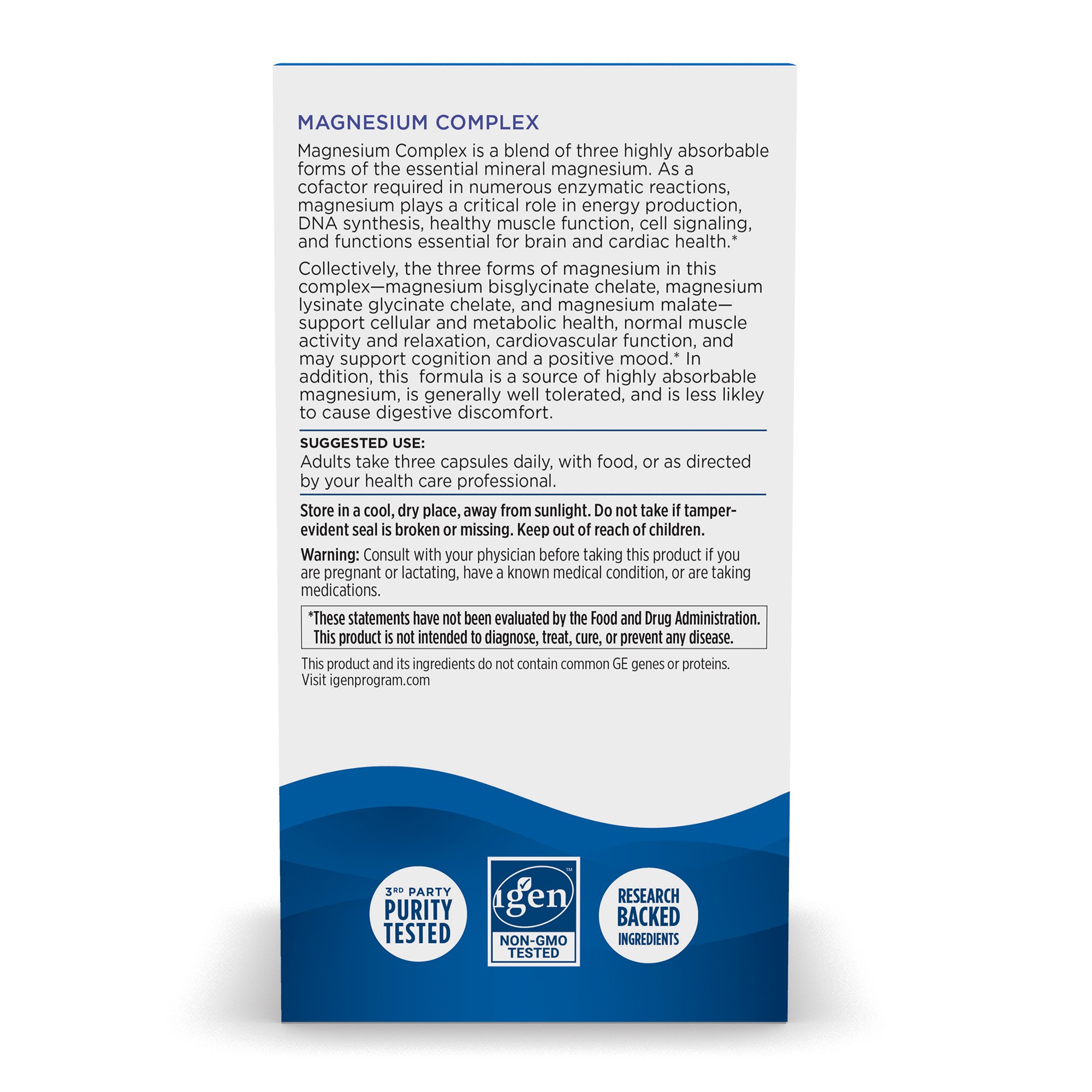 Nordic Naturals Inc 1533 - Nordic Naturals® Magnesium Complex Dietary Supplement - 1/Bottle, 12/Case