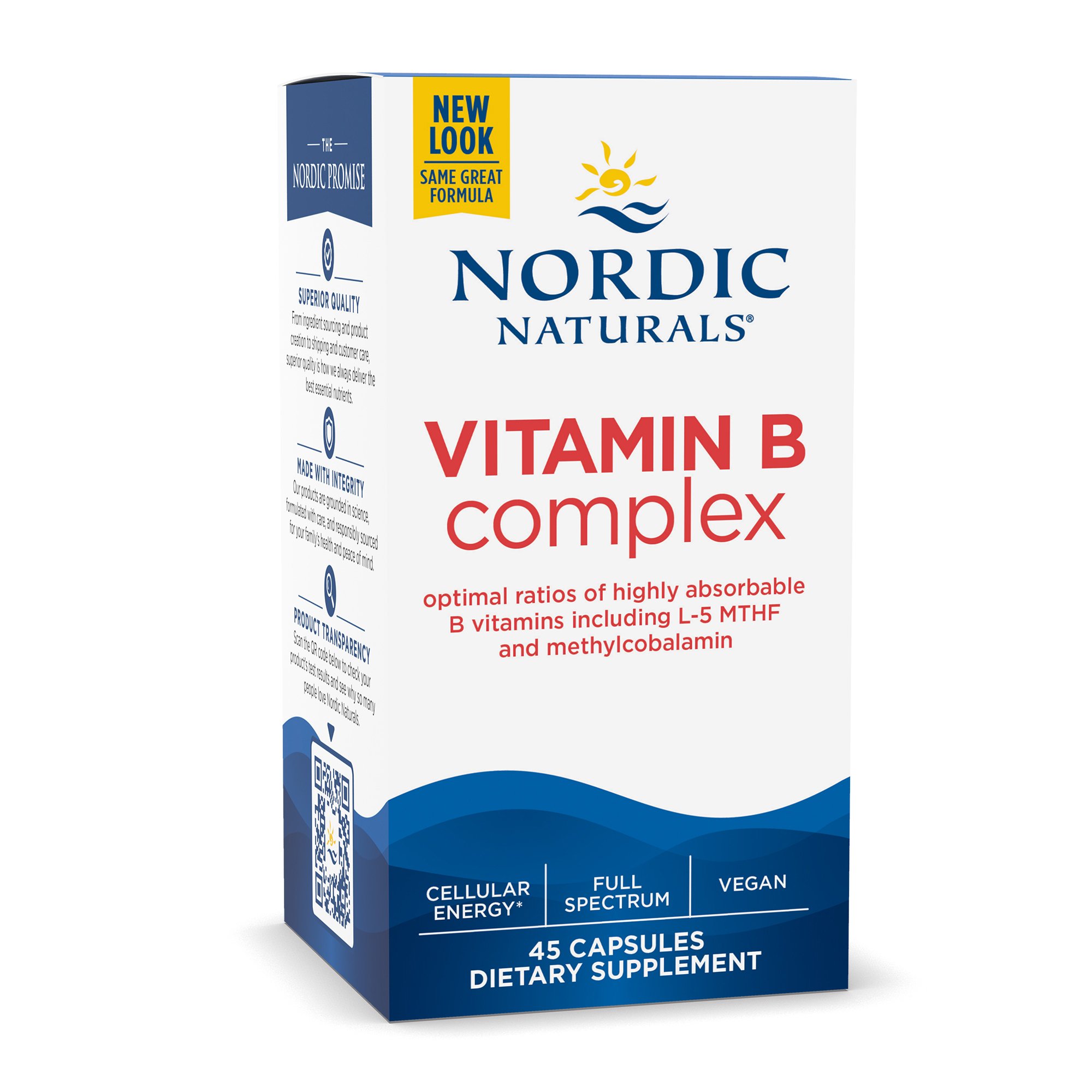 Nordic Naturals Inc 1531 - Nordic Naturals® Vitamin B Complex Dietary Supplement - 1/Bottle, 12/Case