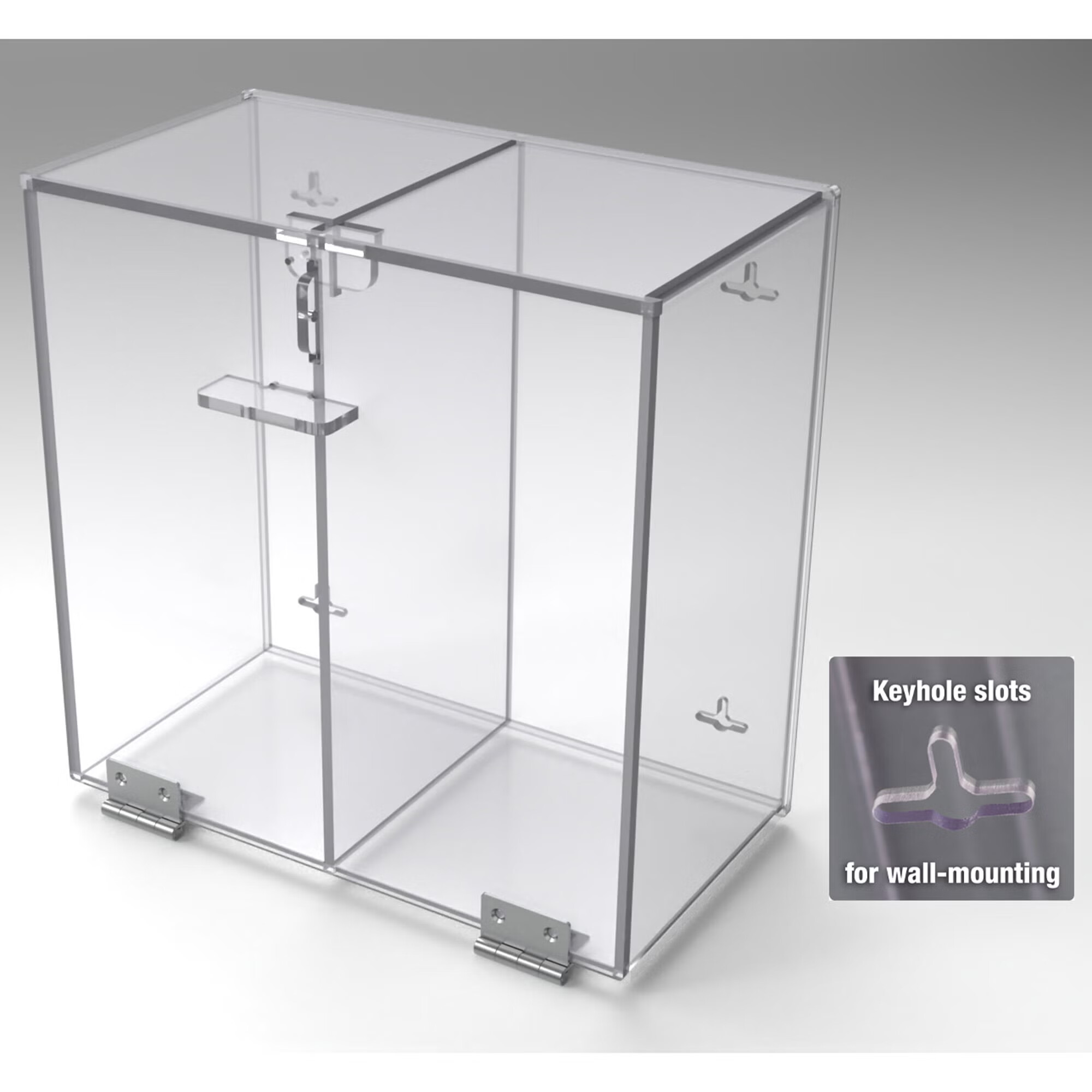 Poltex Inc - AMBUBAG14714-W Emergency Airway Procedure Storage Box Poltex Clear Wall Mount