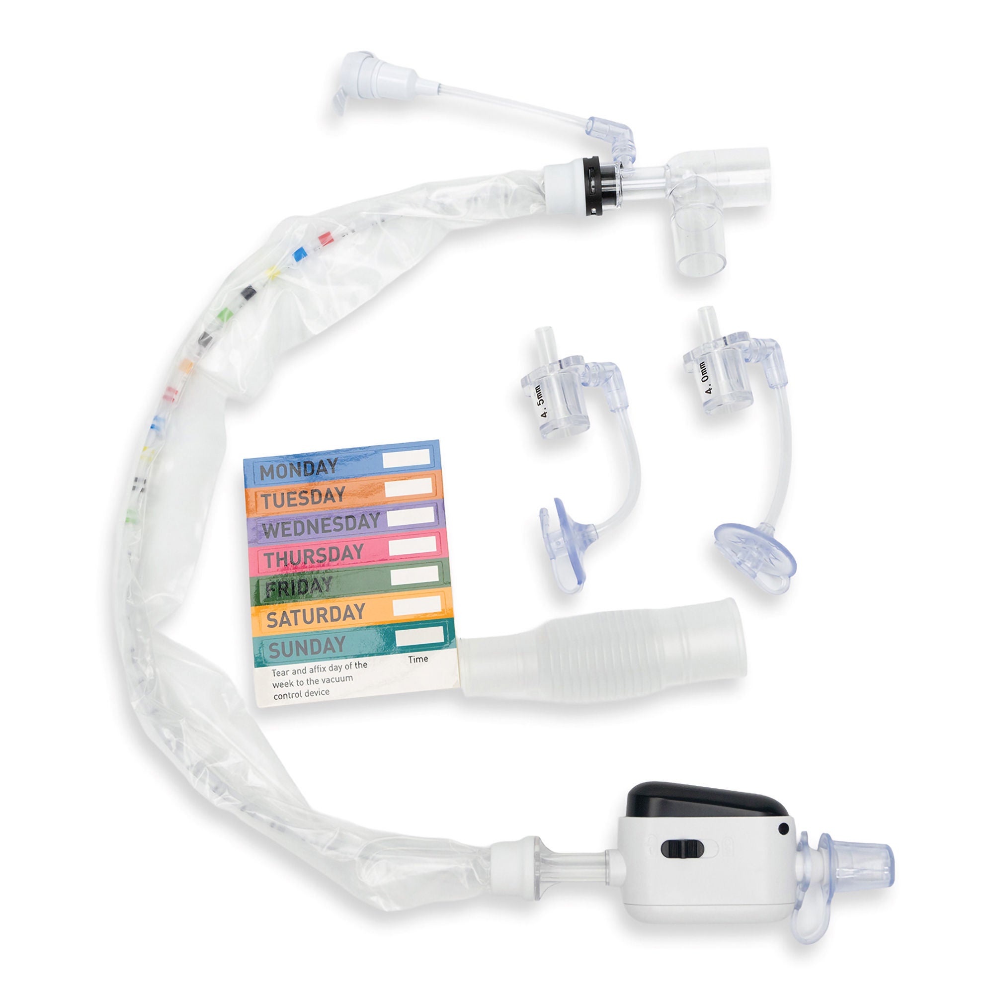 McKesson Brand - 16-ET10FR Closed Suction Catheter McKesson Endotracheal Type Atraumatic Tip Elbow Style Thumb Valve Vent 10 Fr. Sterile