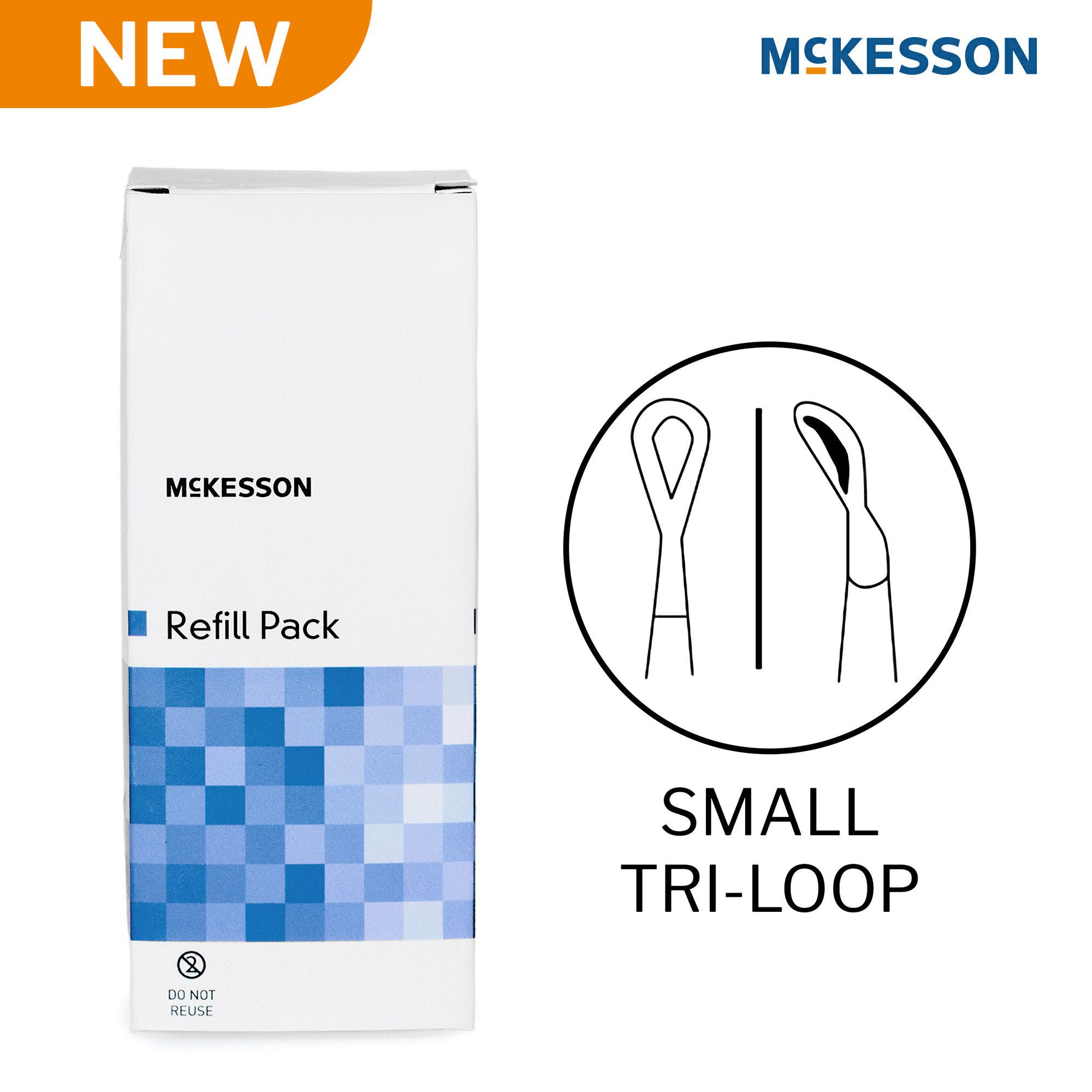 McKesson Brand - 16-LC04-REFILL Ear Curette Pack McKesson Single-ended Handle 5 mm Tip Lighted Small Tri-Loop Tip