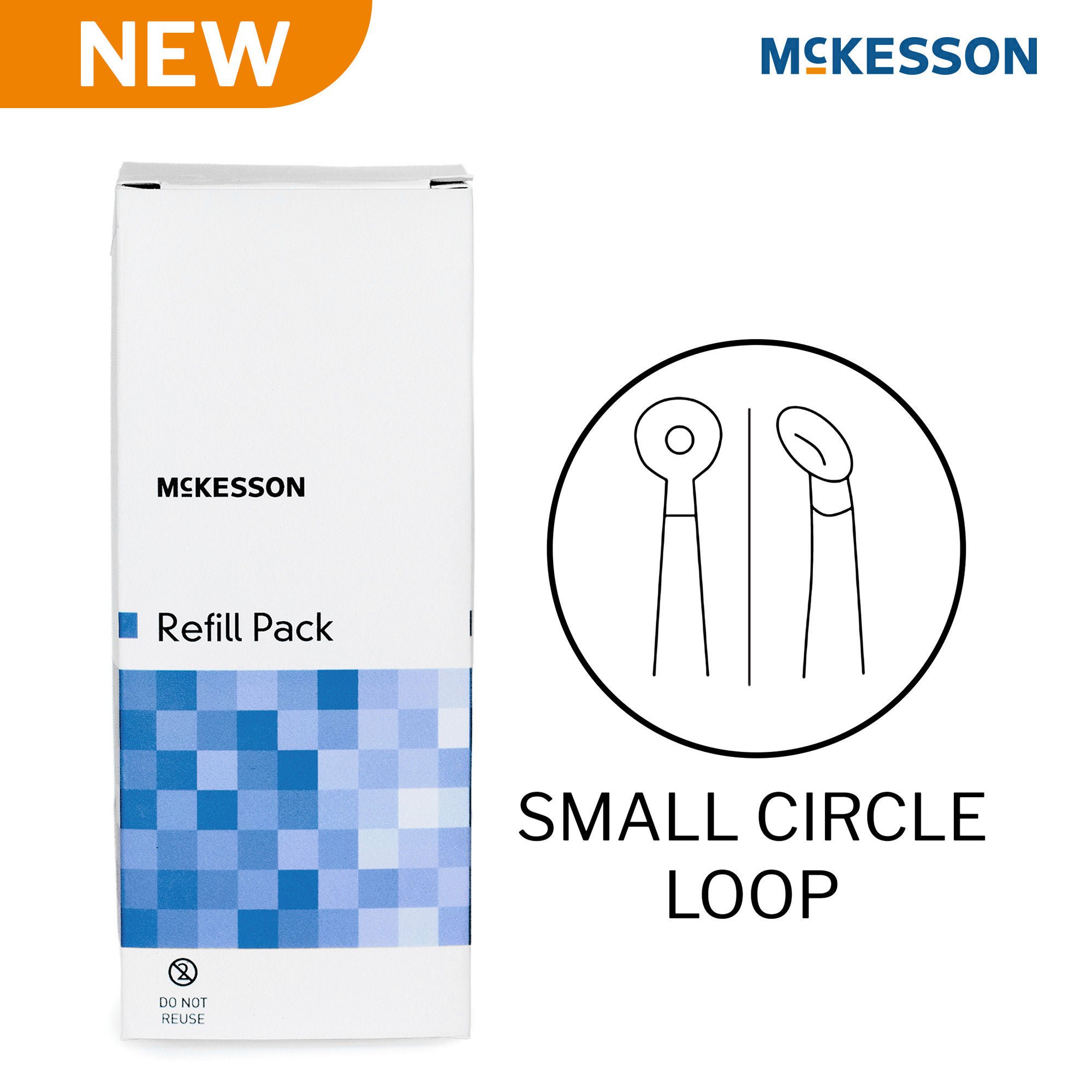 McKesson Brand - 16-LC07-REFILL Ear Curette Pack McKesson Single-ended Handle 3 mm Tip Lighted Small Circle Loop Tip