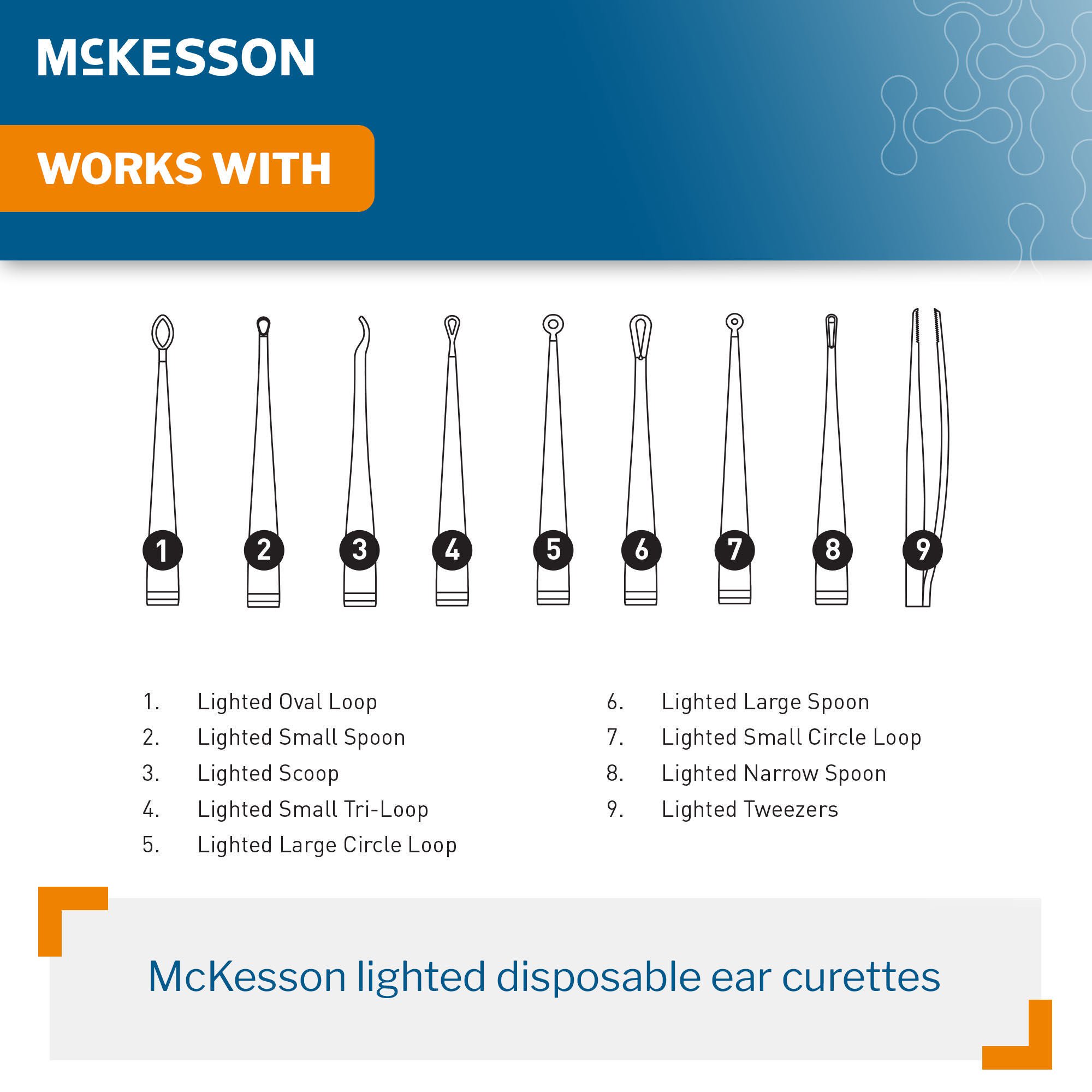 McKesson Brand - 16-LC-CHARGER McKesson Ear Curette Light Charger