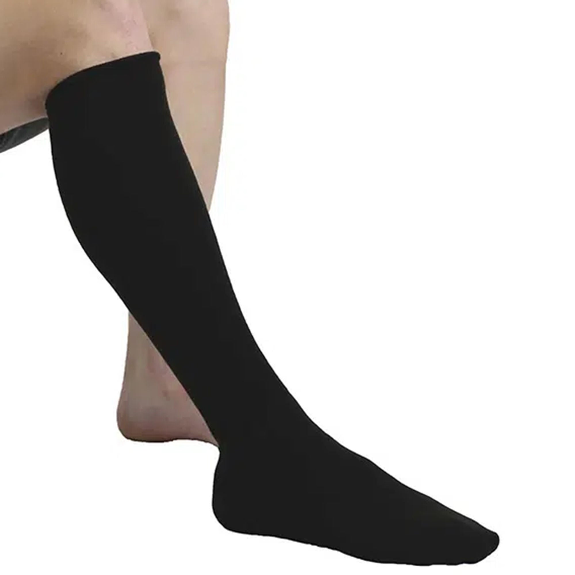 Mediusa - CU002512 Compression Undersock circaid Knee High Large Black Closed Toe