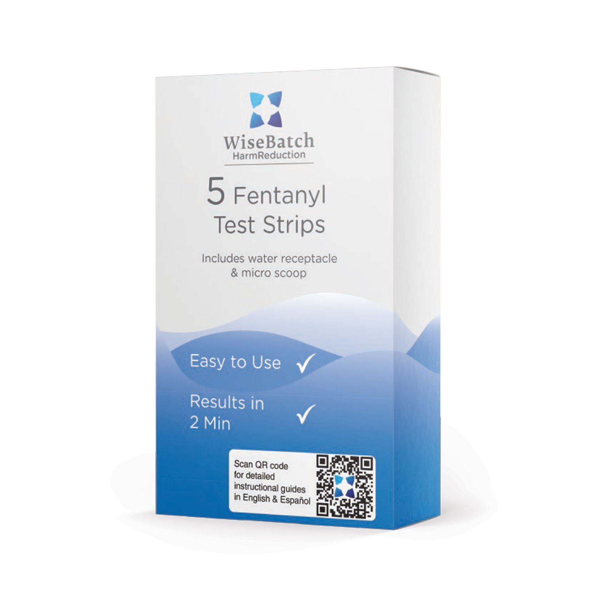 WiseBatch - FYL - WB1 - 5 Drug Identification Test Kit HarmReduction Fentanyl 5 Tests