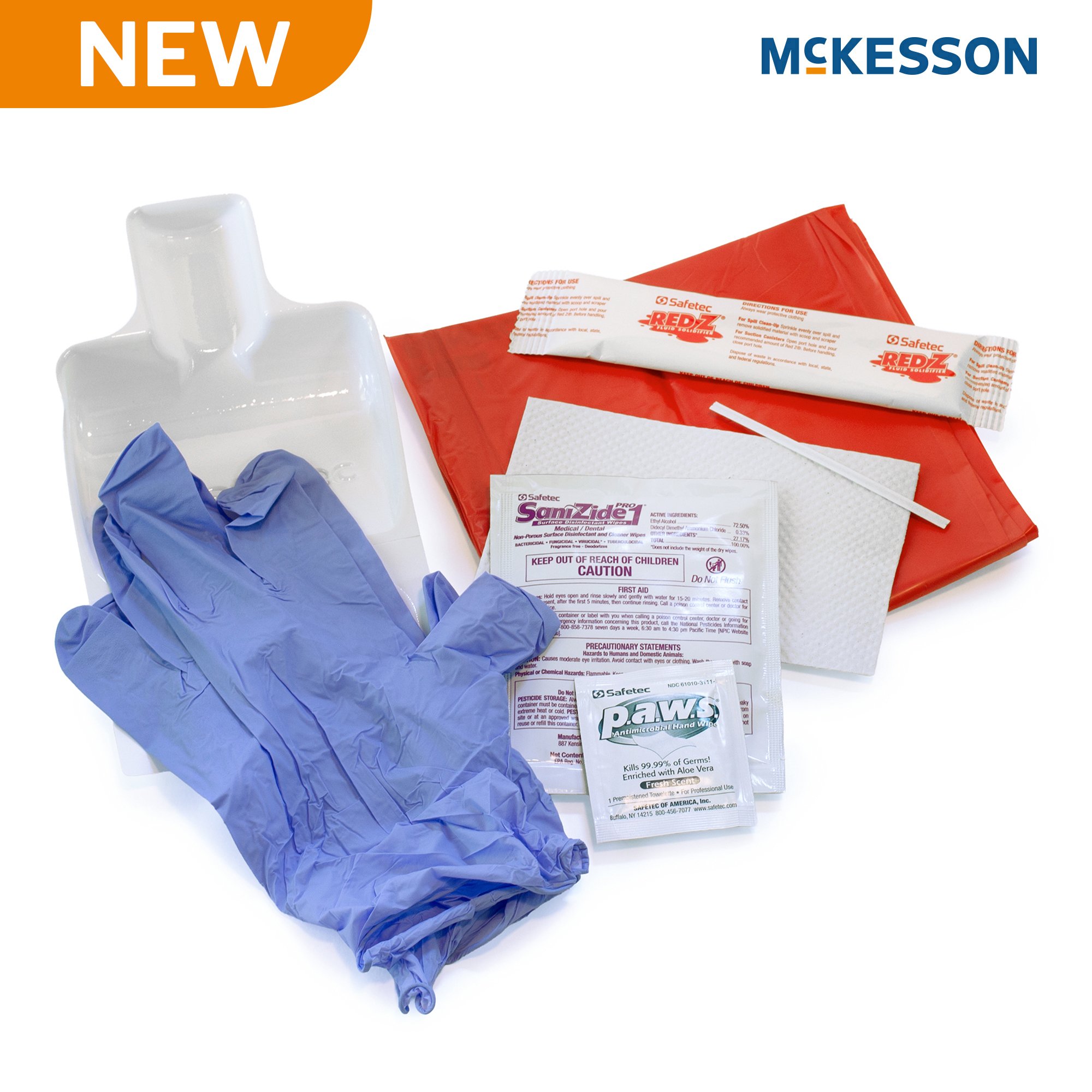 McKesson Brand 547-171212 - McKesson Deluxe Bloodborne Pathogen Spill Kit - 1/Each, 24/Case