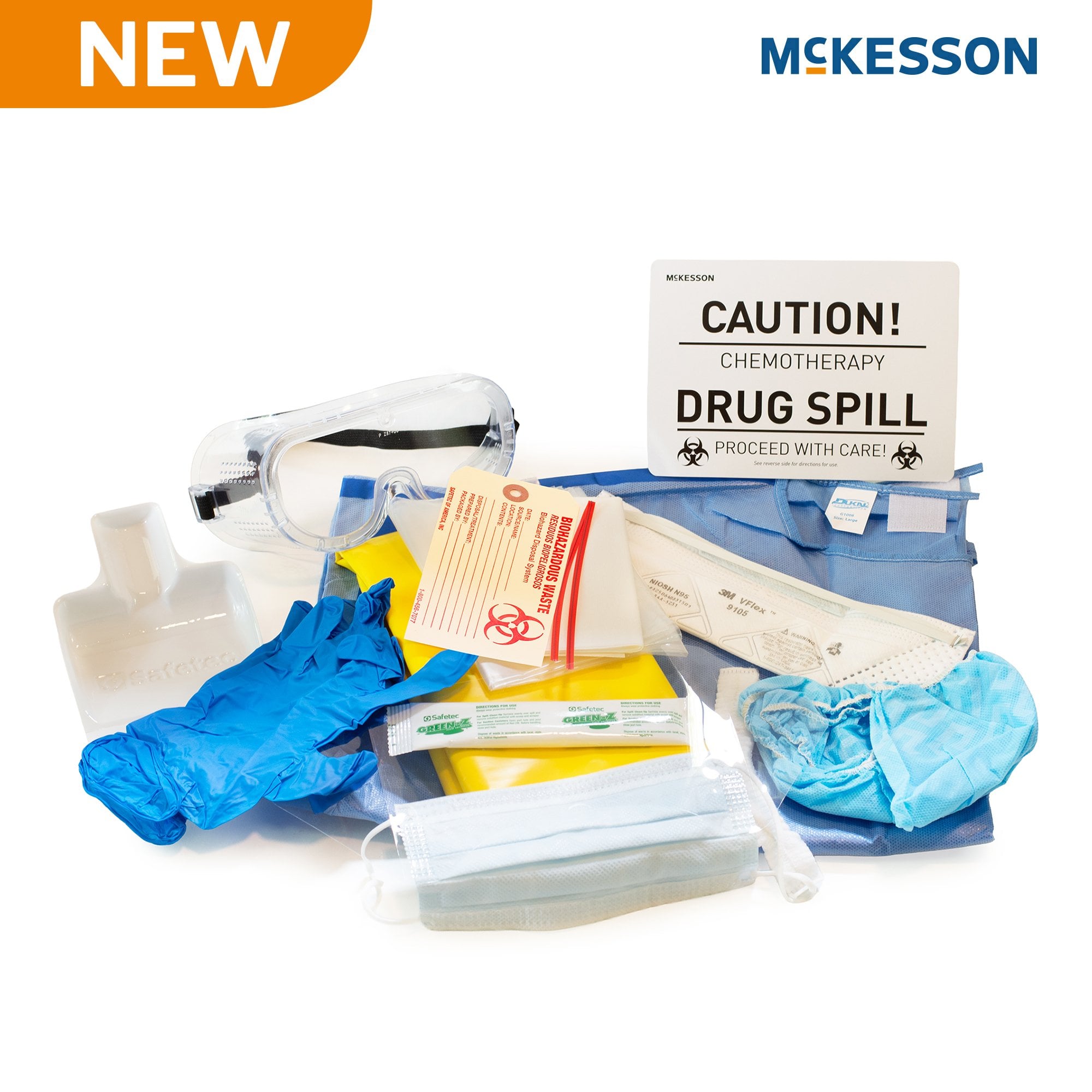McKesson Brand 547-49725 - McKesson Hazardous Drug Spill Kit - 1/Each, 12/Case