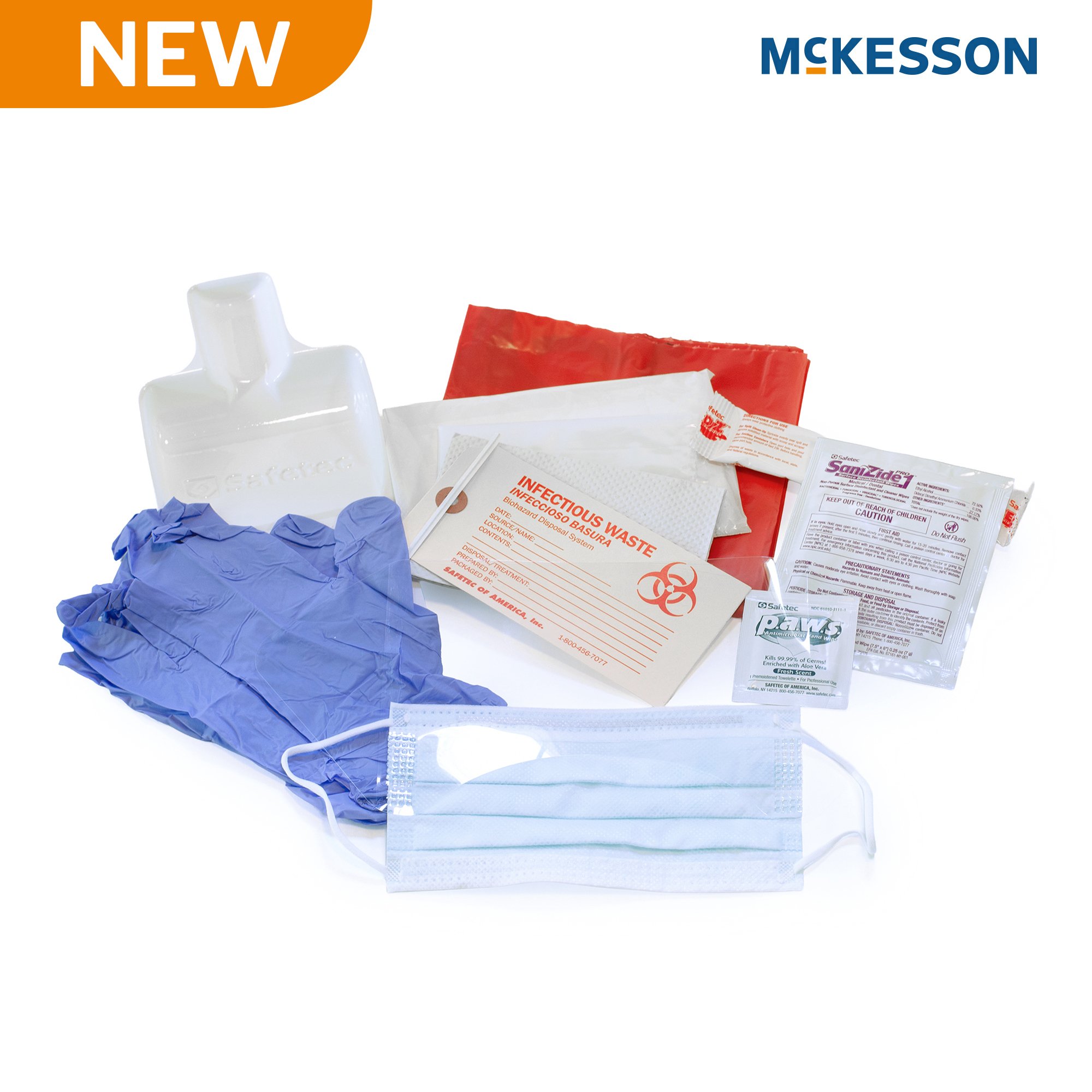 McKesson Brand 547-17100 - McKesson Universal Precaution Compliance Spill Kit - 1/Each, 24/Case