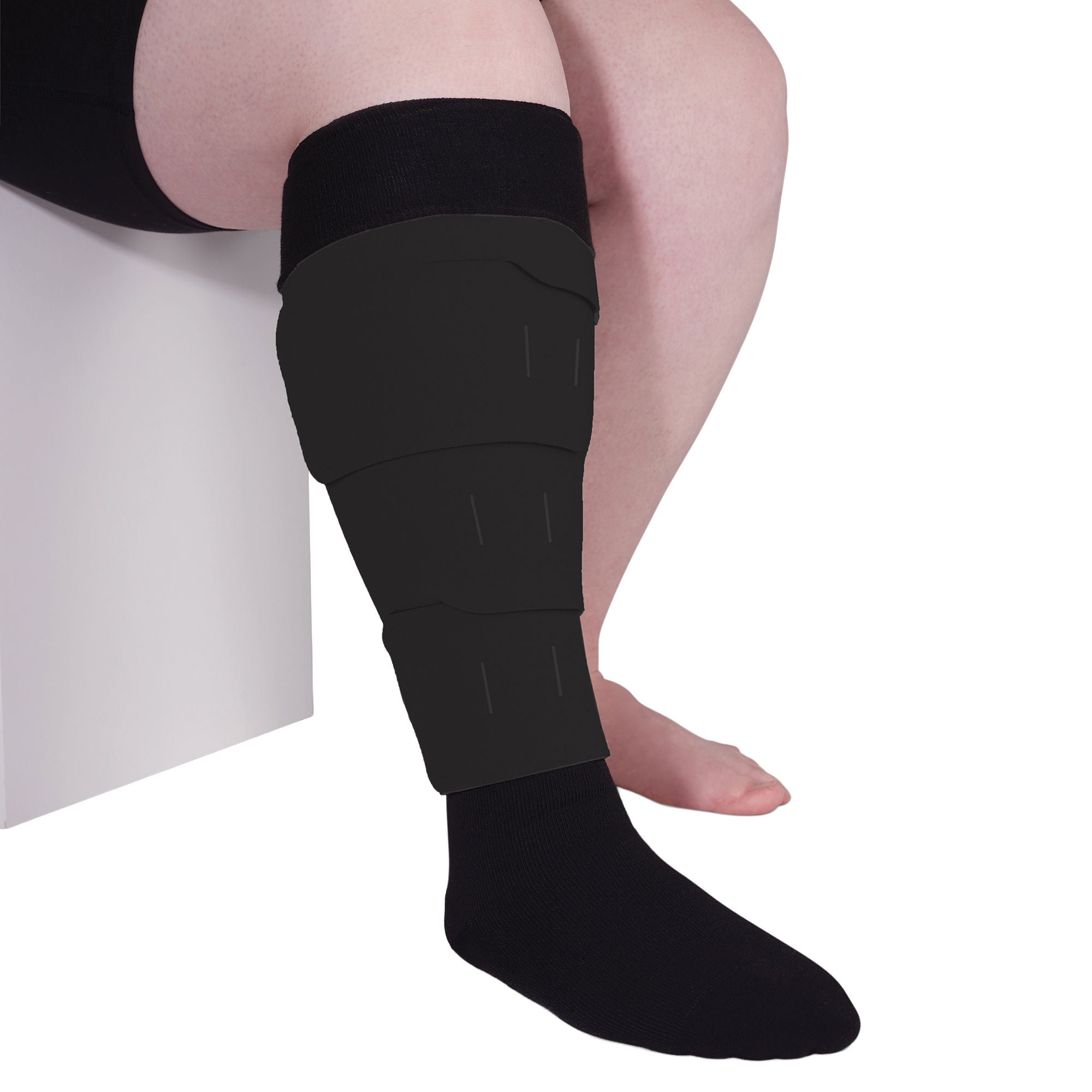 Mediusa - CJL2L503 Compression Wrap circaid® juxtalite® Large / Long Black Lower Leg