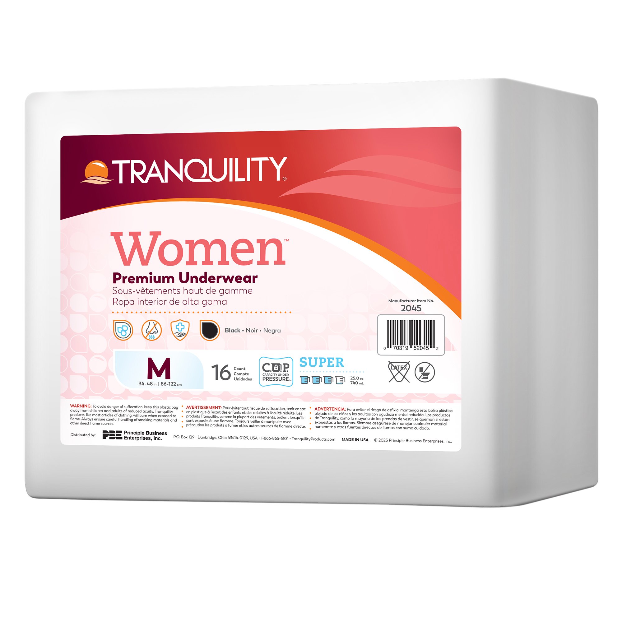 Tranquility Absorbent Underwear 2045 by Principle Business Enterprises