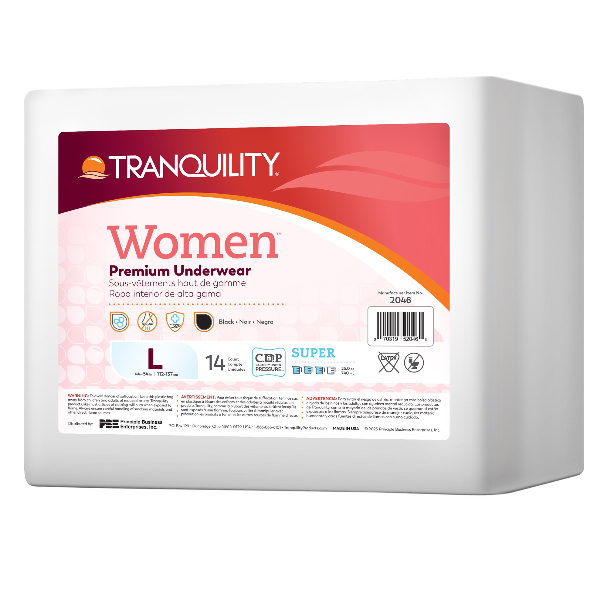 Tranquility Absorbent Underwear 2046 by Principle Business Enterprises
