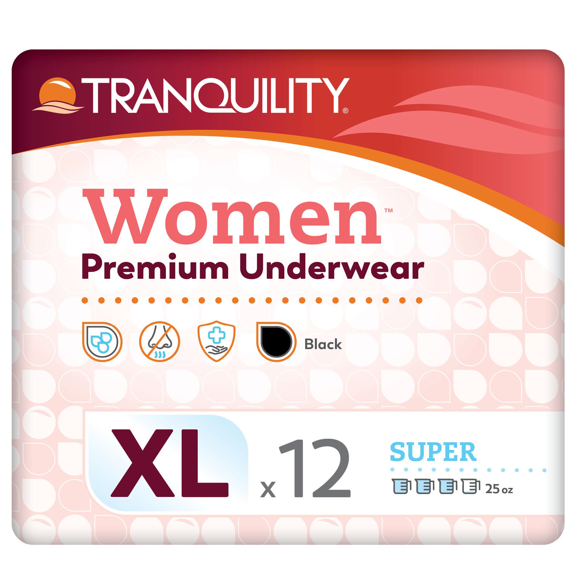 Principle Business Enterprises - 2047 Absorbent Underwear Tranquility® Pull On with Tear Away Seams Adult X-Large Female Disposable Heavy Absorbency