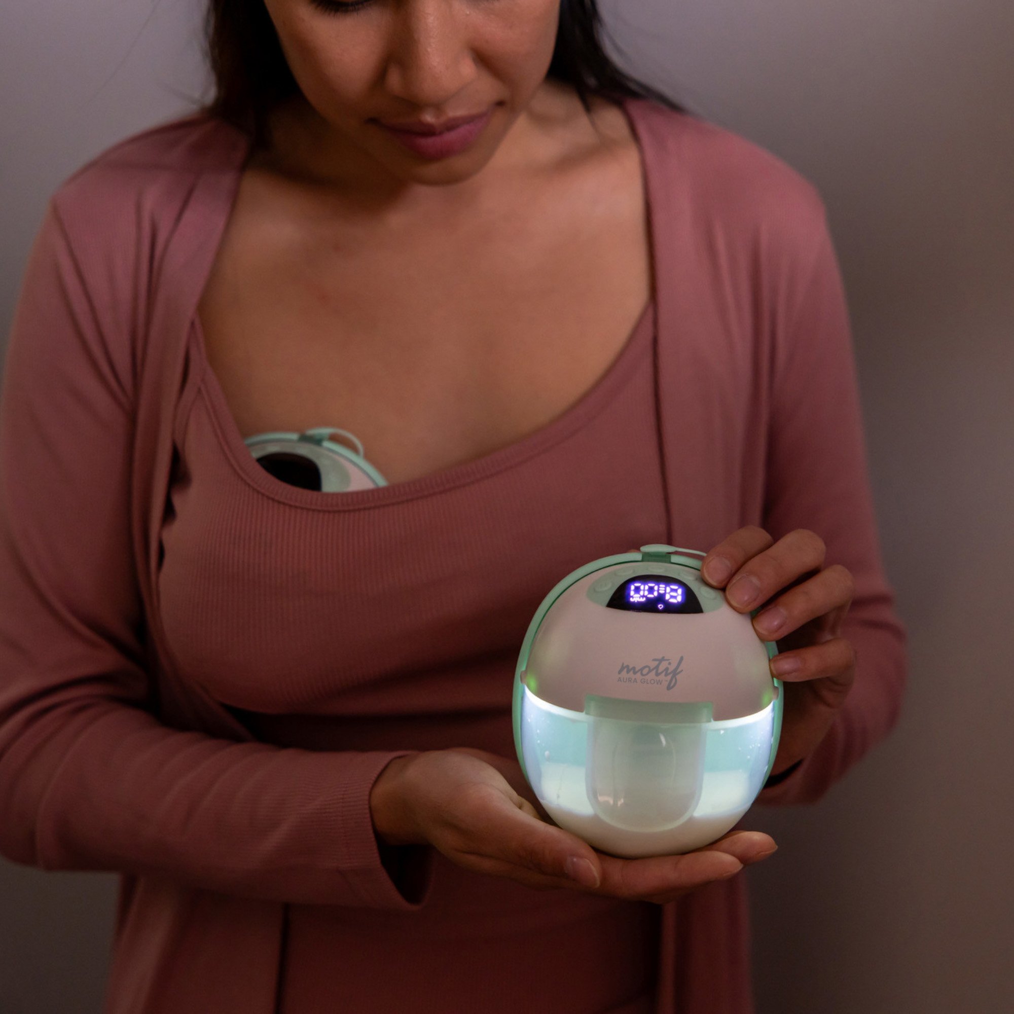 Motif Medical AAA0027 - Motif Aura Glow™ Hands Free Double Electric Breast Pump - 1/Each, 6/Case
