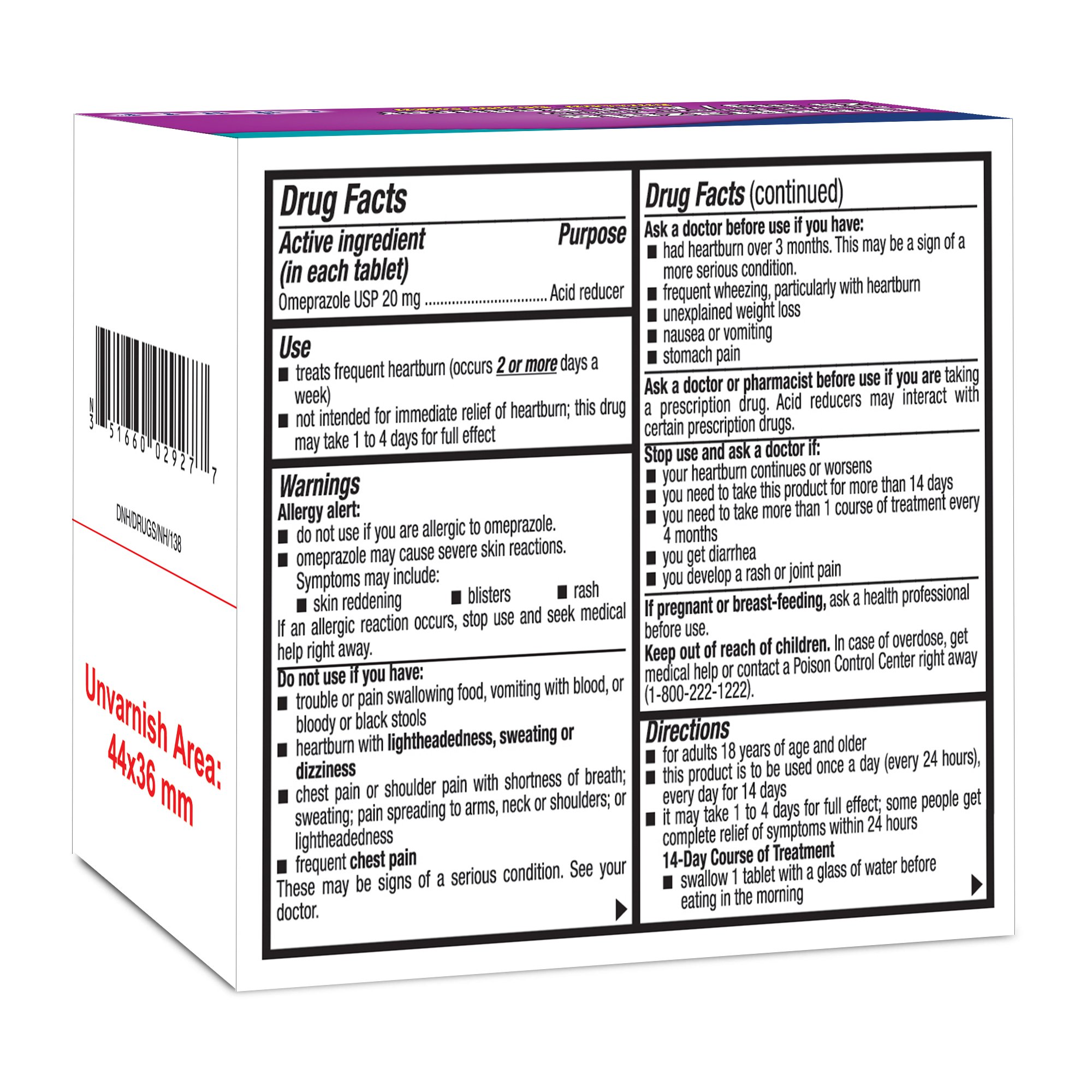 Ohm Labs 51660002914 - ohm® 20 mg Omeprazole Acid Reducer Delayed-released Tablets - 1/Bottle