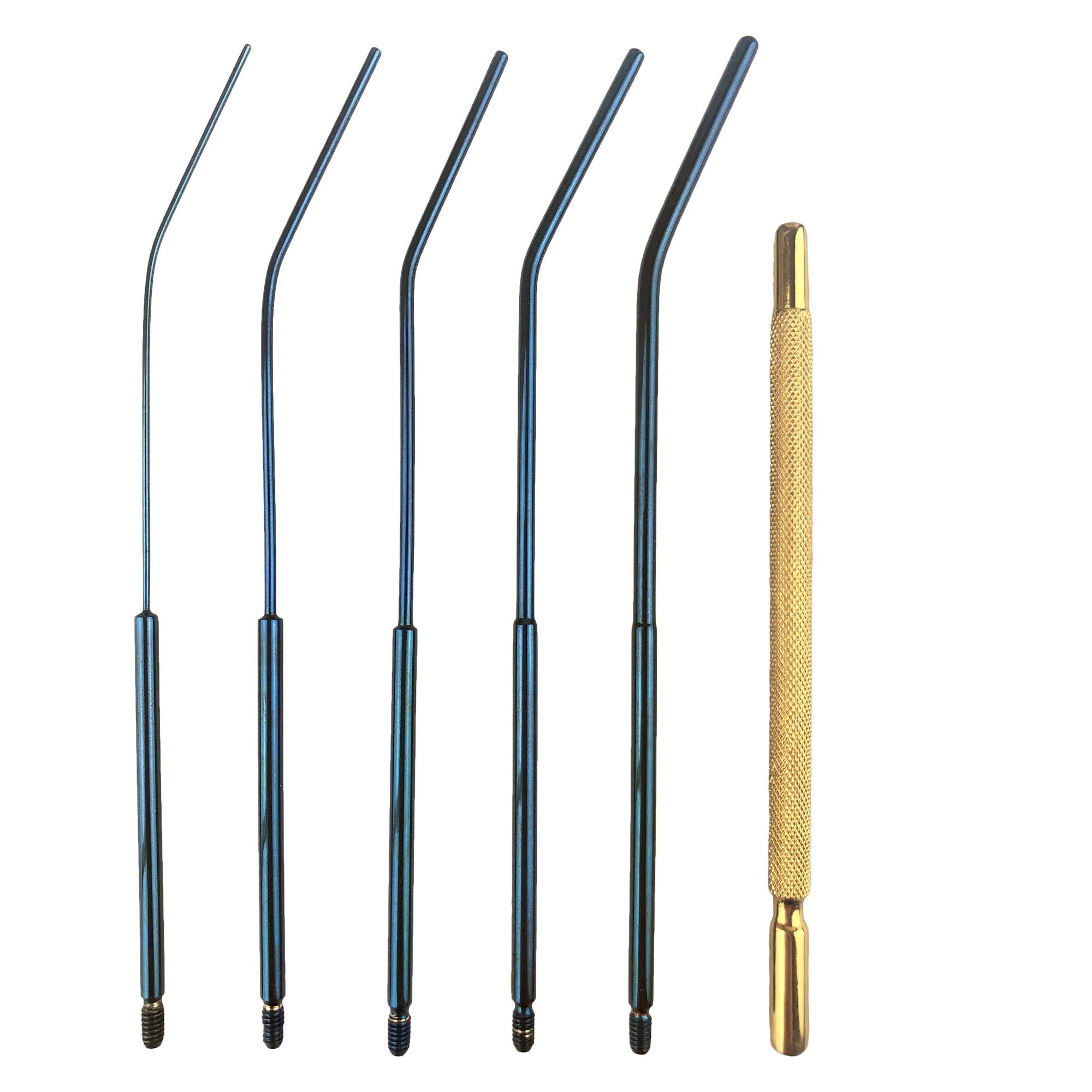Medgyn Products - 030779BT Cervical Dilator Set MedGyn 1 mm, 1.5 mm, 2 mm, 2.5 mm, 3 mm Diameter Titanium NonSterile
