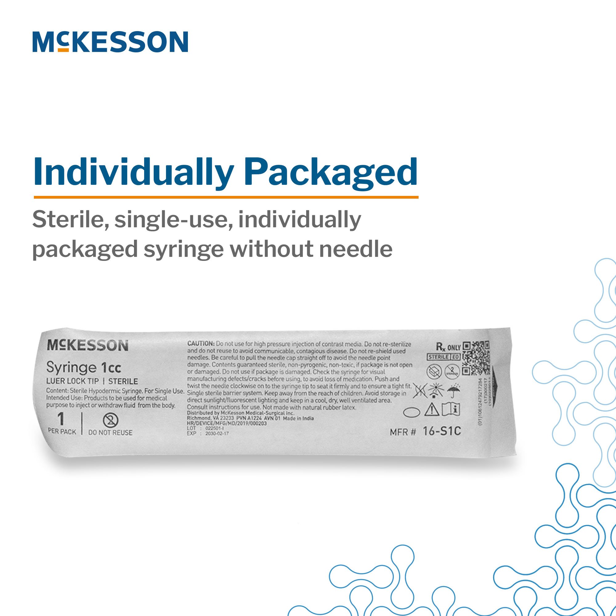 McKesson General Purpose Syringe 16-S1C by McKesson Brand