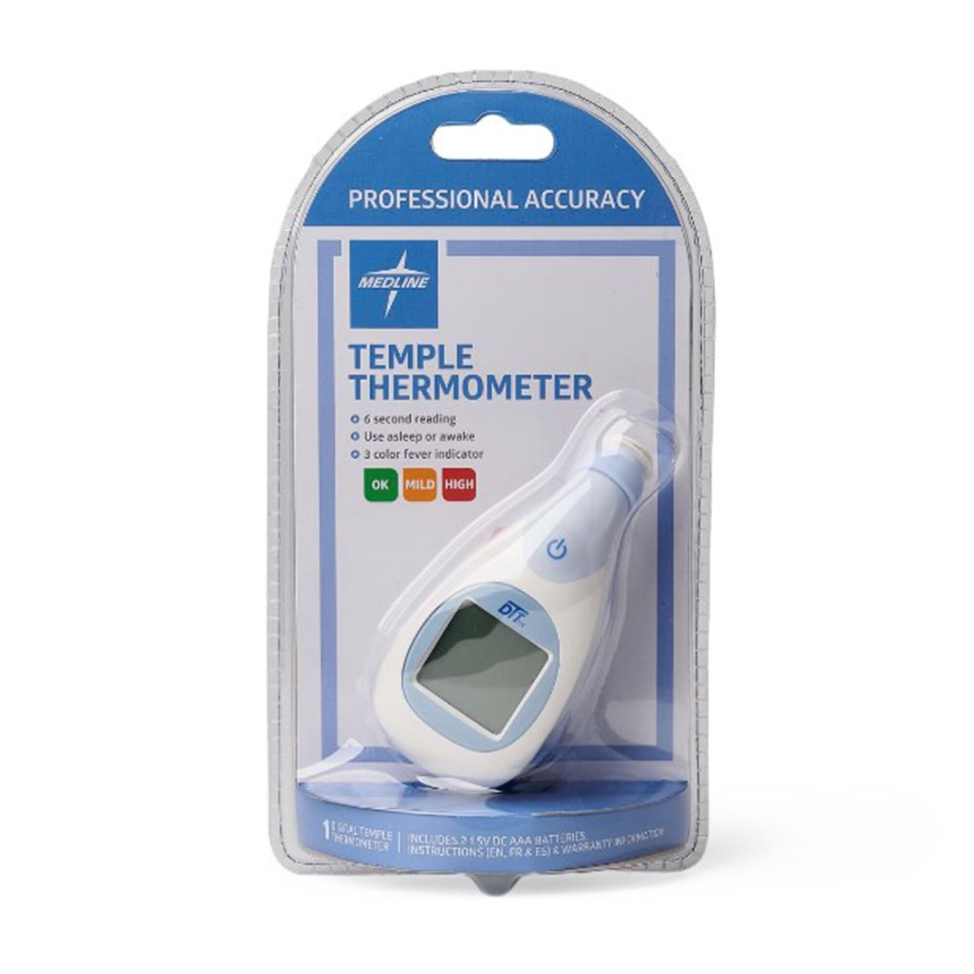 Medline - MDS9698L Temporal Contact Thermometer Medline Temporal Probe Handheld