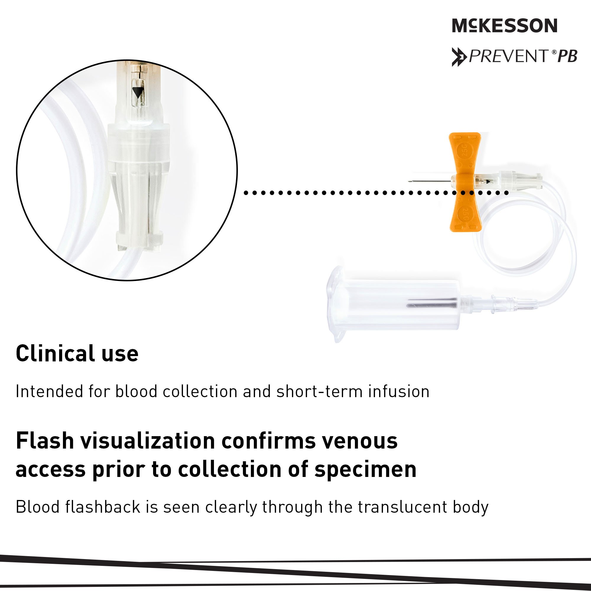 McKesson Prevent PB Blood Collection Set with Holder 17-BC2575H by McKesson Brand