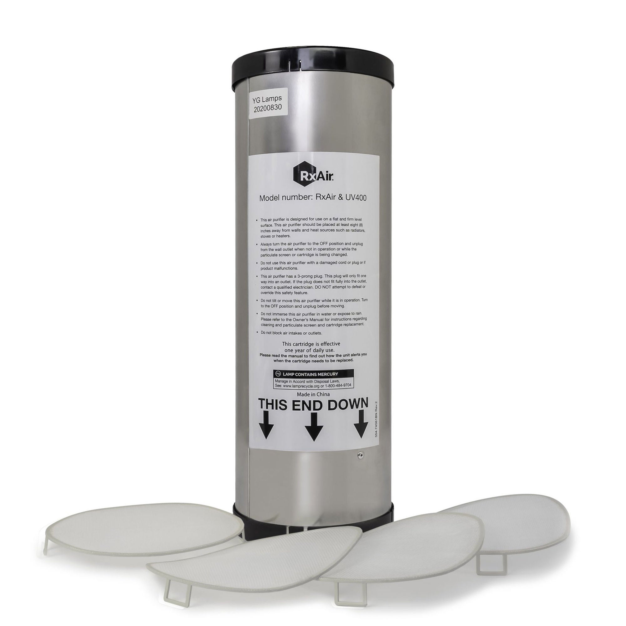 Vystar Corp - 6S-5453-J63C Replacement Cartridge RX Air For RxAir® 400 Air Purifier