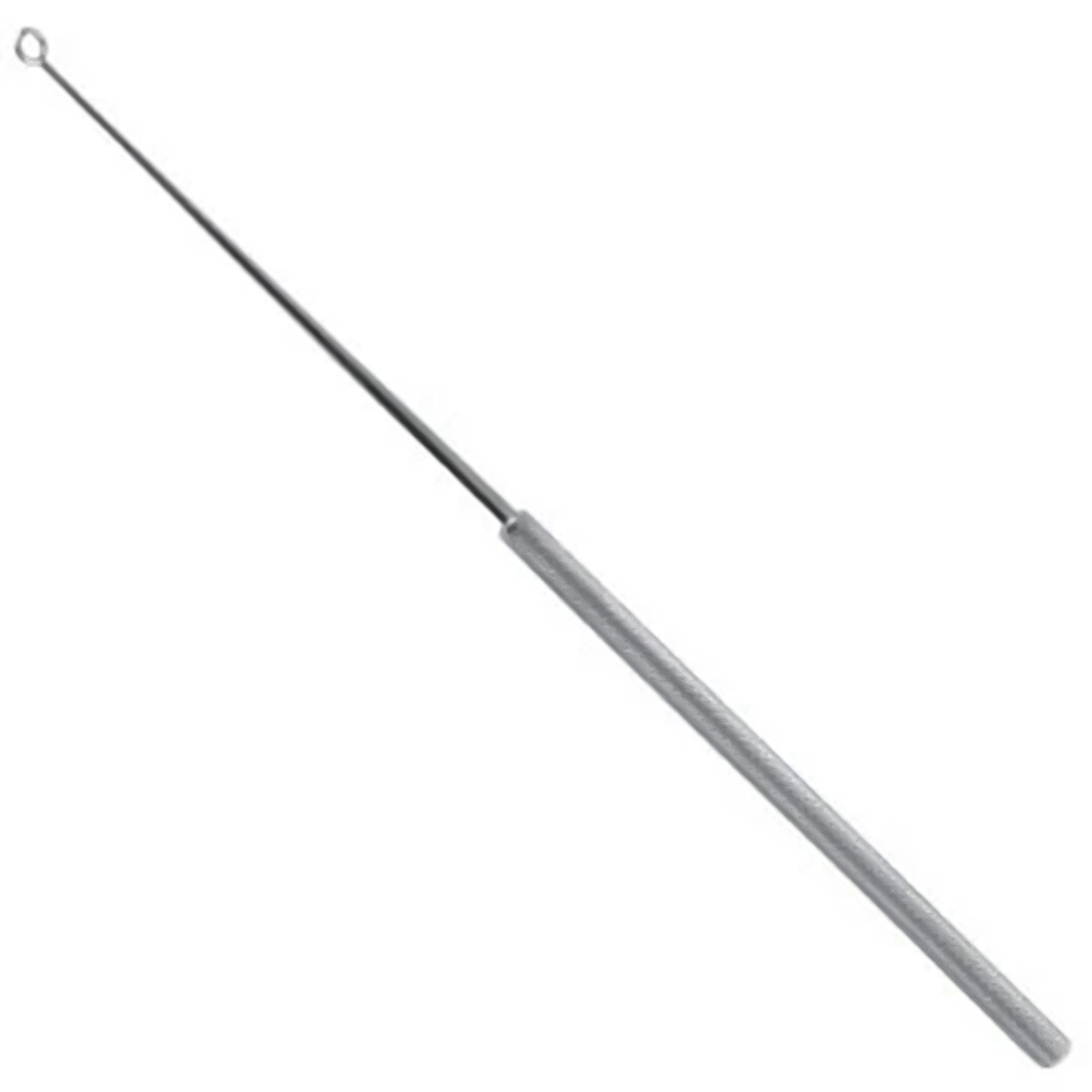 Jedmed Instrument Company - 31-0104 Ear Curette JedMed Buck 6 Inch Length Round Knurled Handle Size 3 Tip Angled Blunt Loop Tip