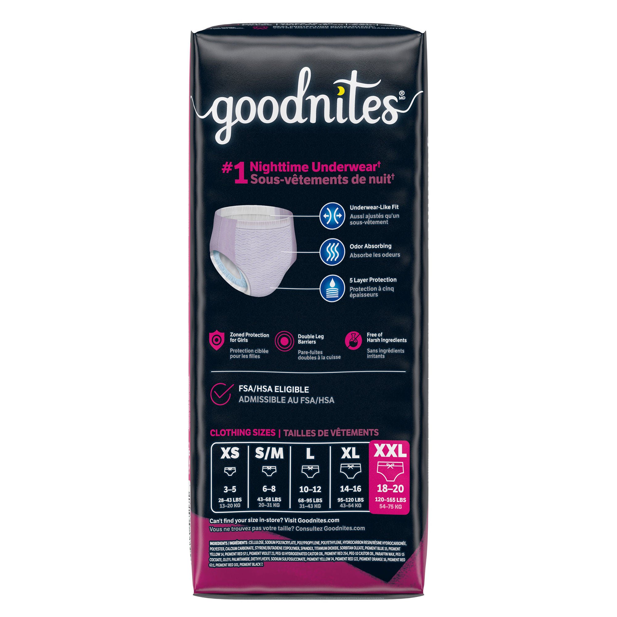 Kimberly Clark - 56517 GoodNites® Nighttime Underwear for Girls