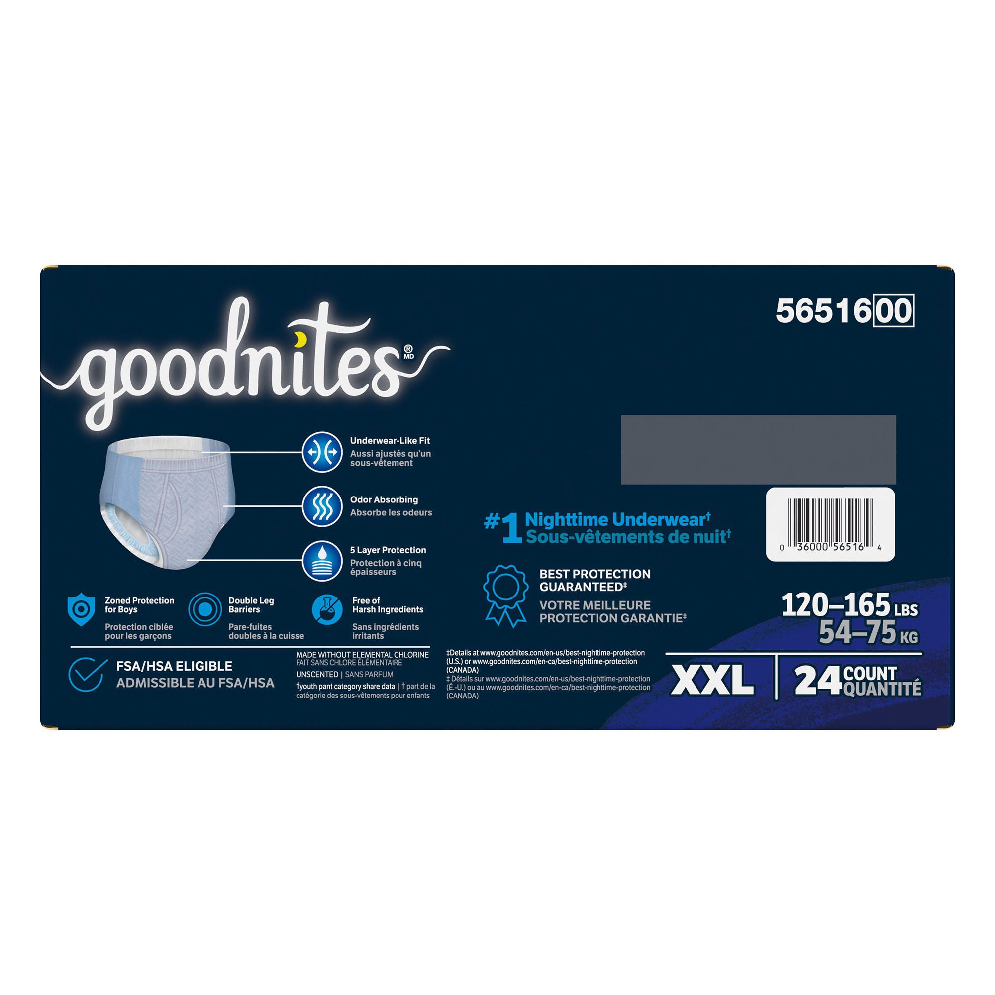 Kimberly Clark - 56516 GoodNites® Nighttime Underwear for Boys