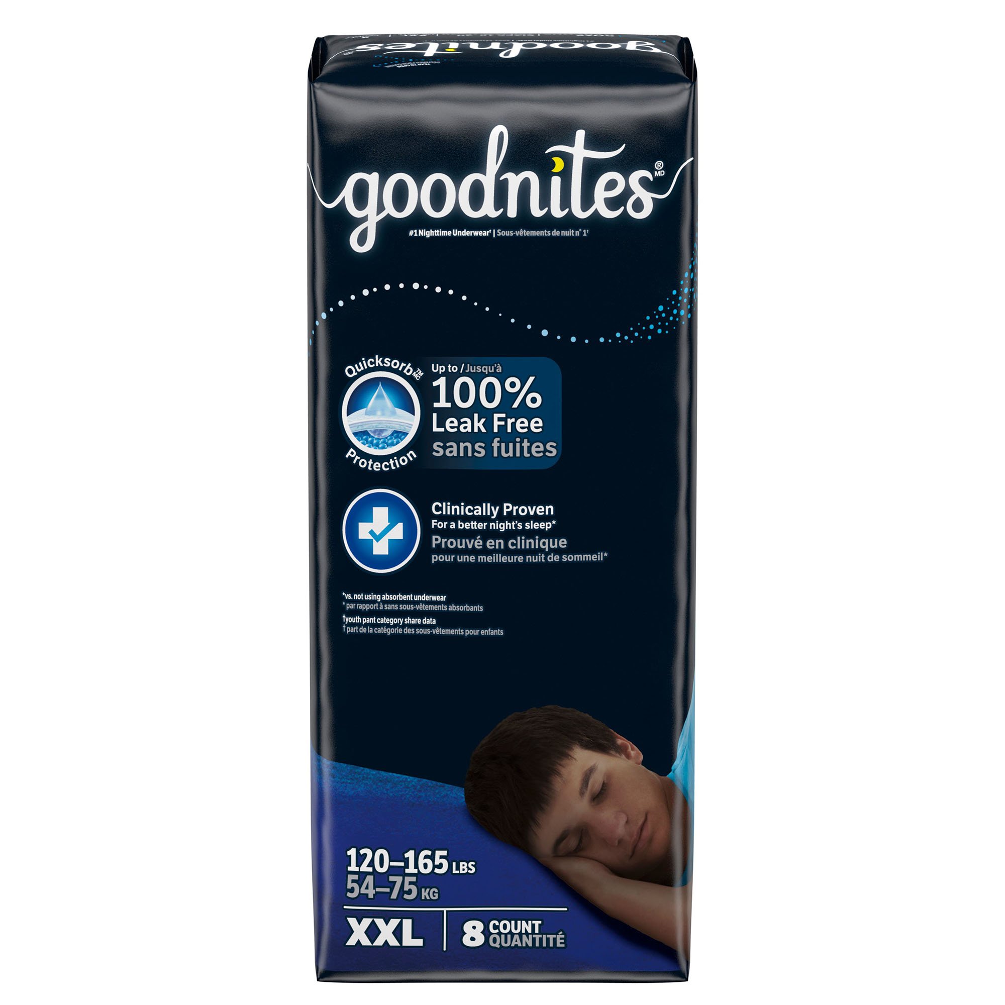 Kimberly Clark 56516 - GoodNites® Nighttime Underwear for Boys, 2X-Large - 24/Case