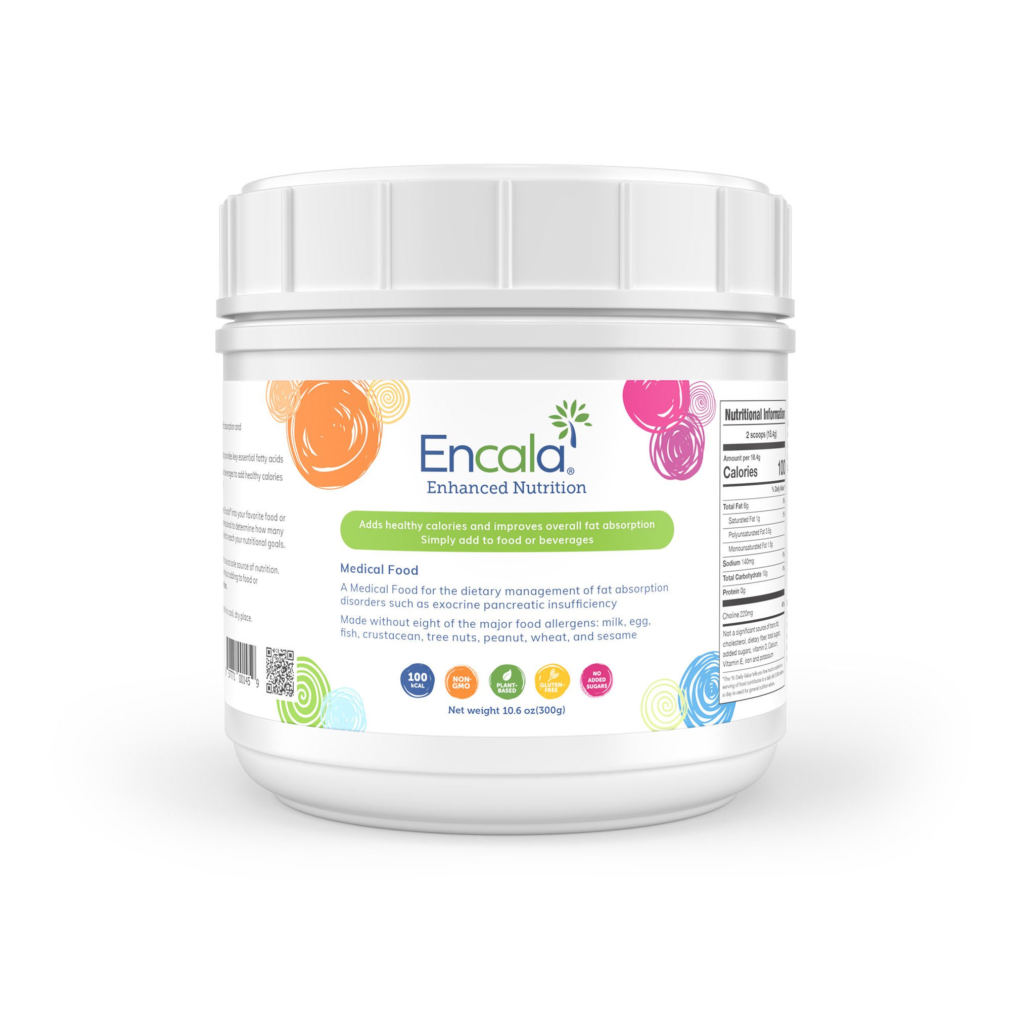 Solace Nutrition - 7006 Oral Supplement Encala® Unflavored Powder 10.6 oz. Canister