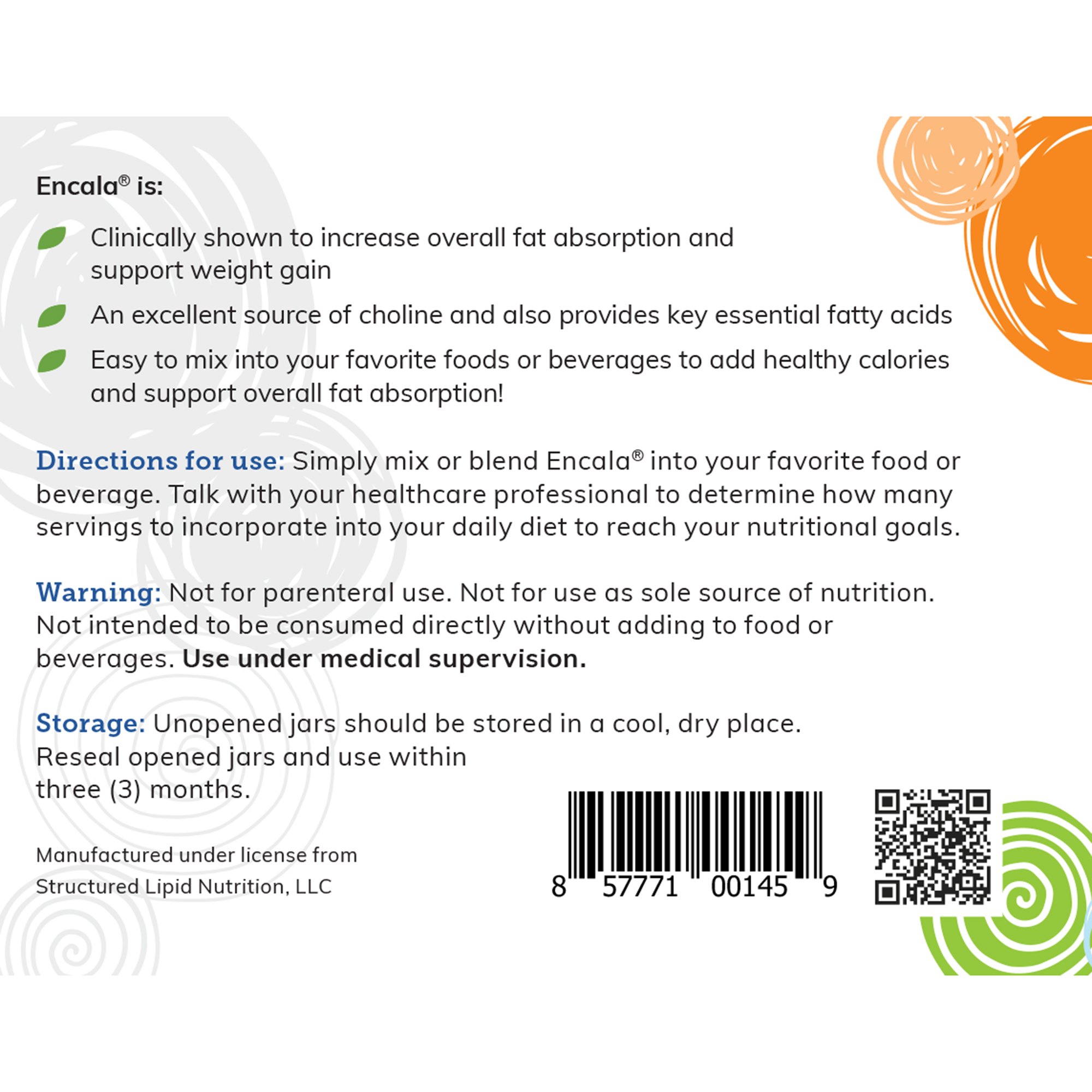 Encala Oral Supplement 7006 by Solace Nutrition