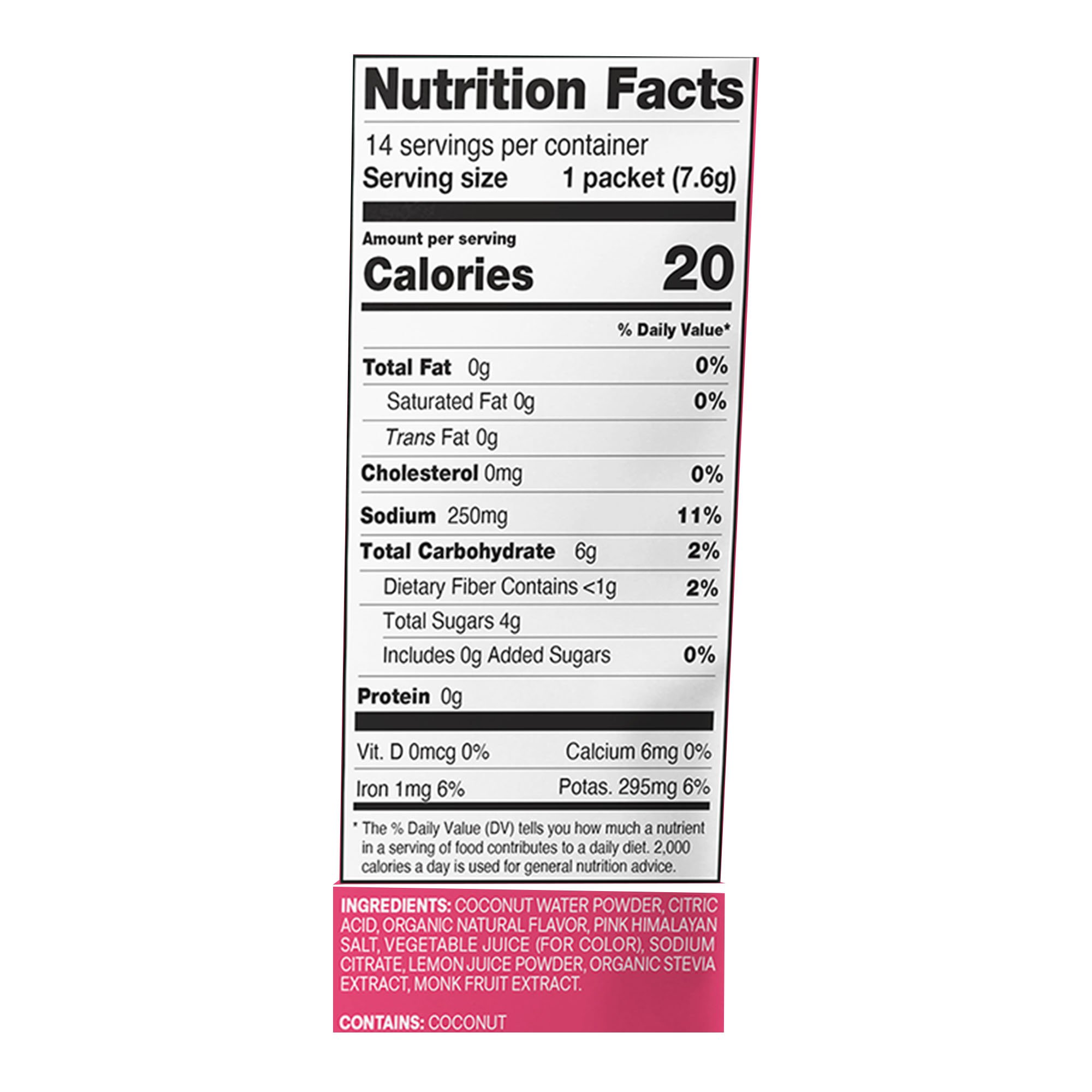 Cure Hydration HM1011 - Cure Electrolyte Drink Mix, Tropical Punch, 7.7-gram Packets - 14/Pack, 168/Case