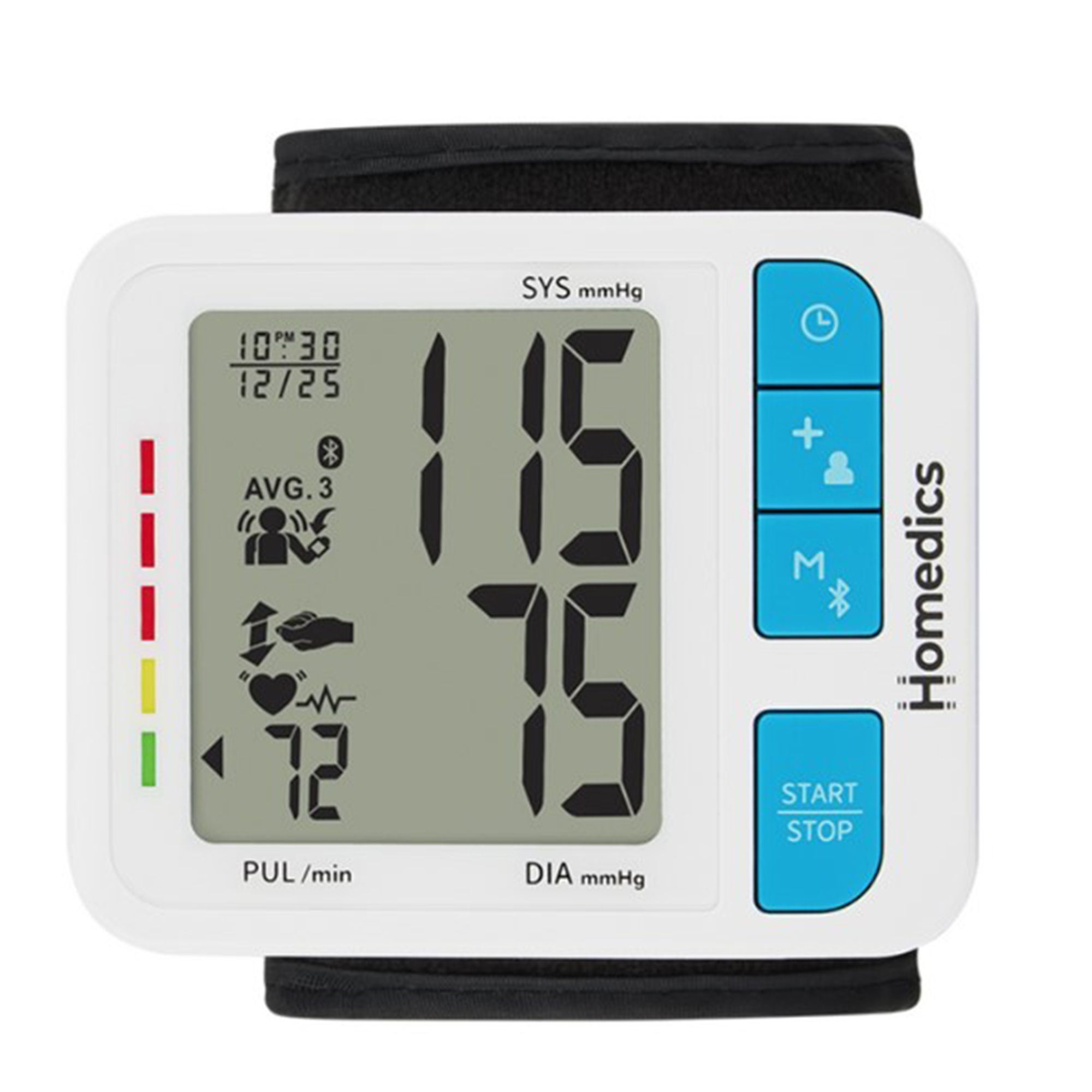 HoMedics USA LLC - BPW-800BT-WT Home Automatic Digital Blood Pressure Monitor Homedics® 700 Series Adult Cuff Wrist Mobile
