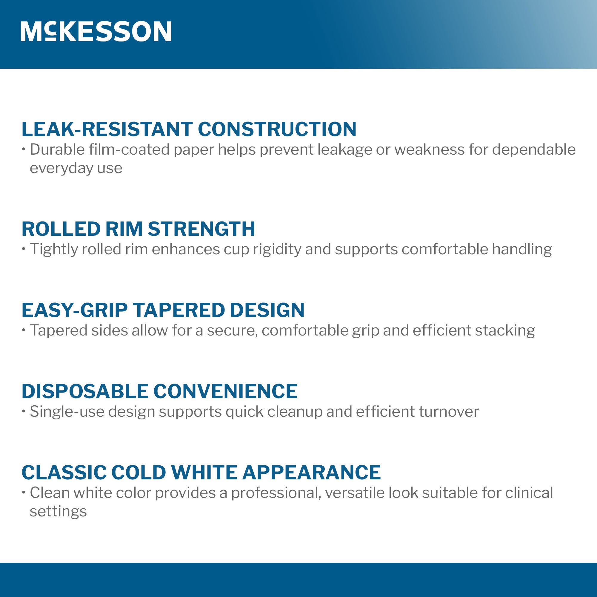 McKesson Brand - PDC-CW3 McKesson Paper Drinking Cup for Cold Beverages