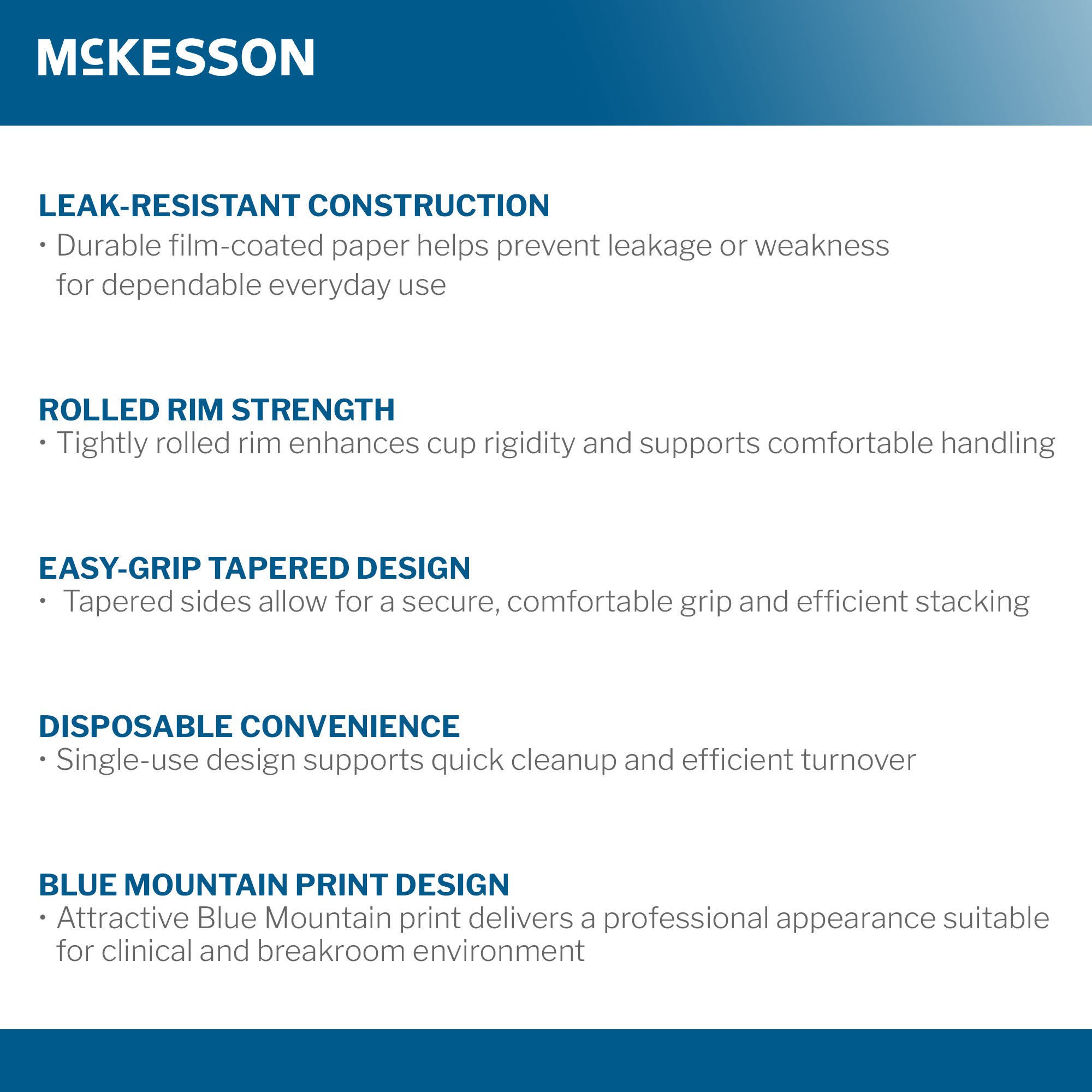 McKesson Brand - PDC-CP12 McKesson Paper Cup for Cold Beverages