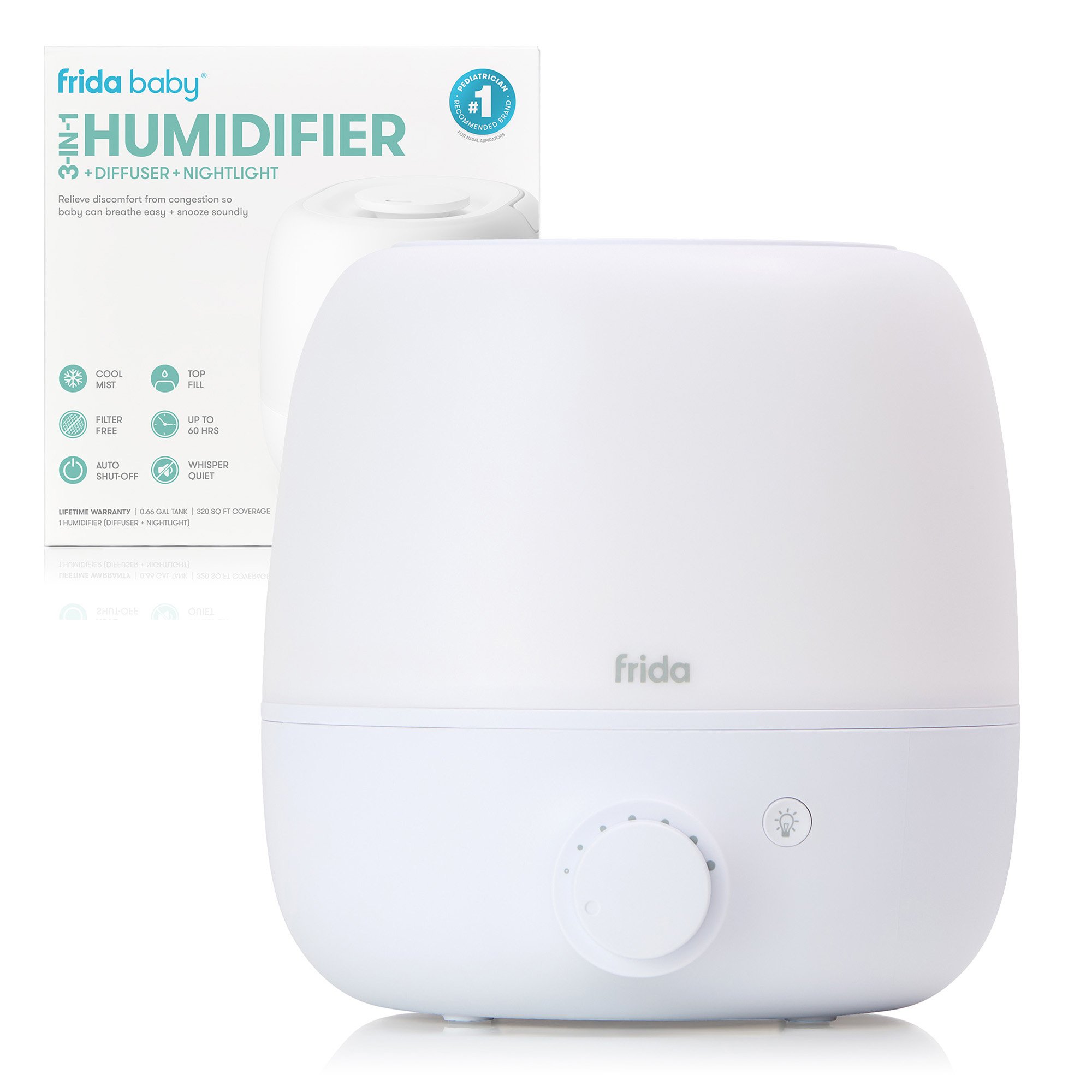 BreatheFrida 3 in 1 Humidifier Difuser and Nighlight 100001970 by Fridababy