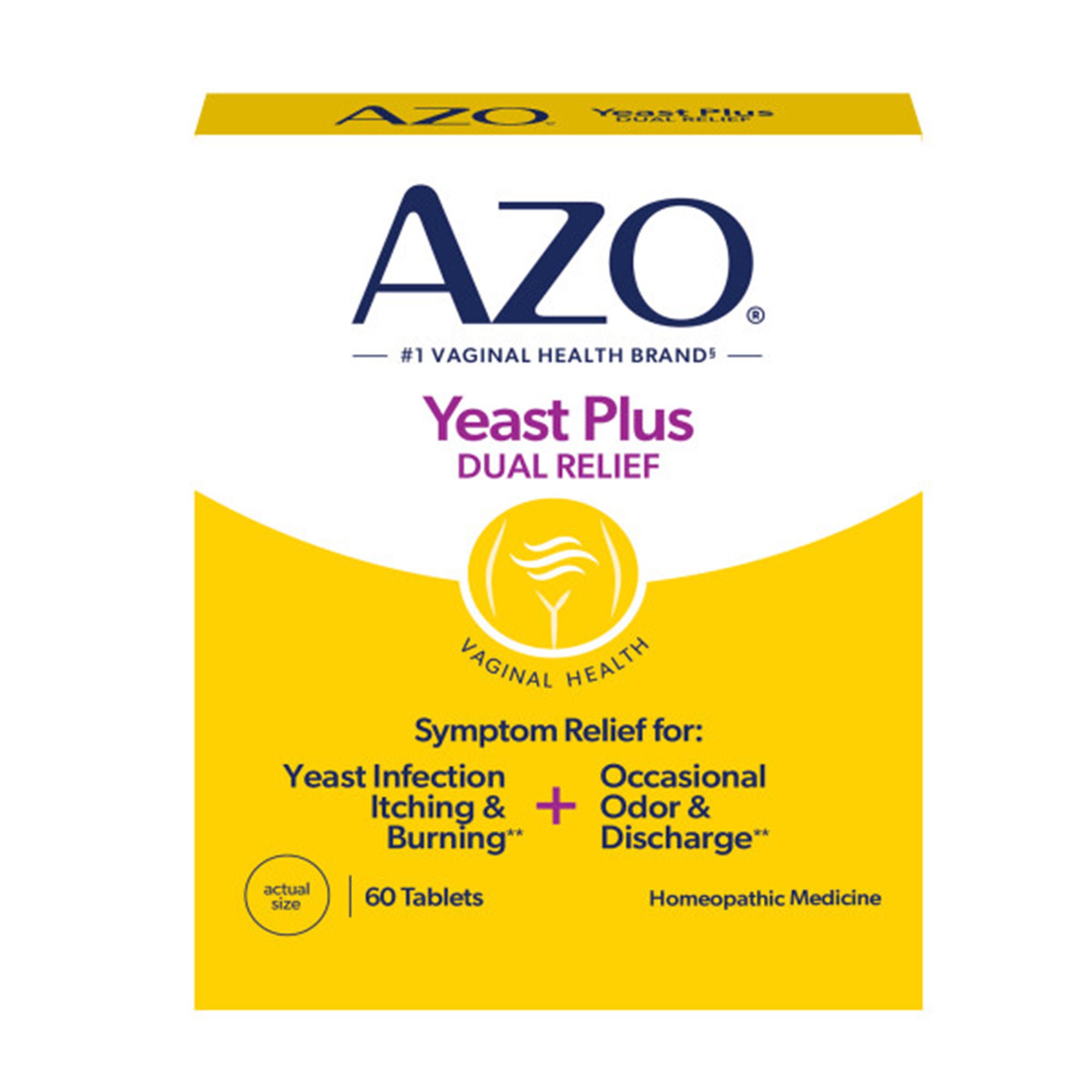 i-Health Inc - 787651606675 AZO® Yeast Plus Dual Relief for Yeast Infection Itching and Burning