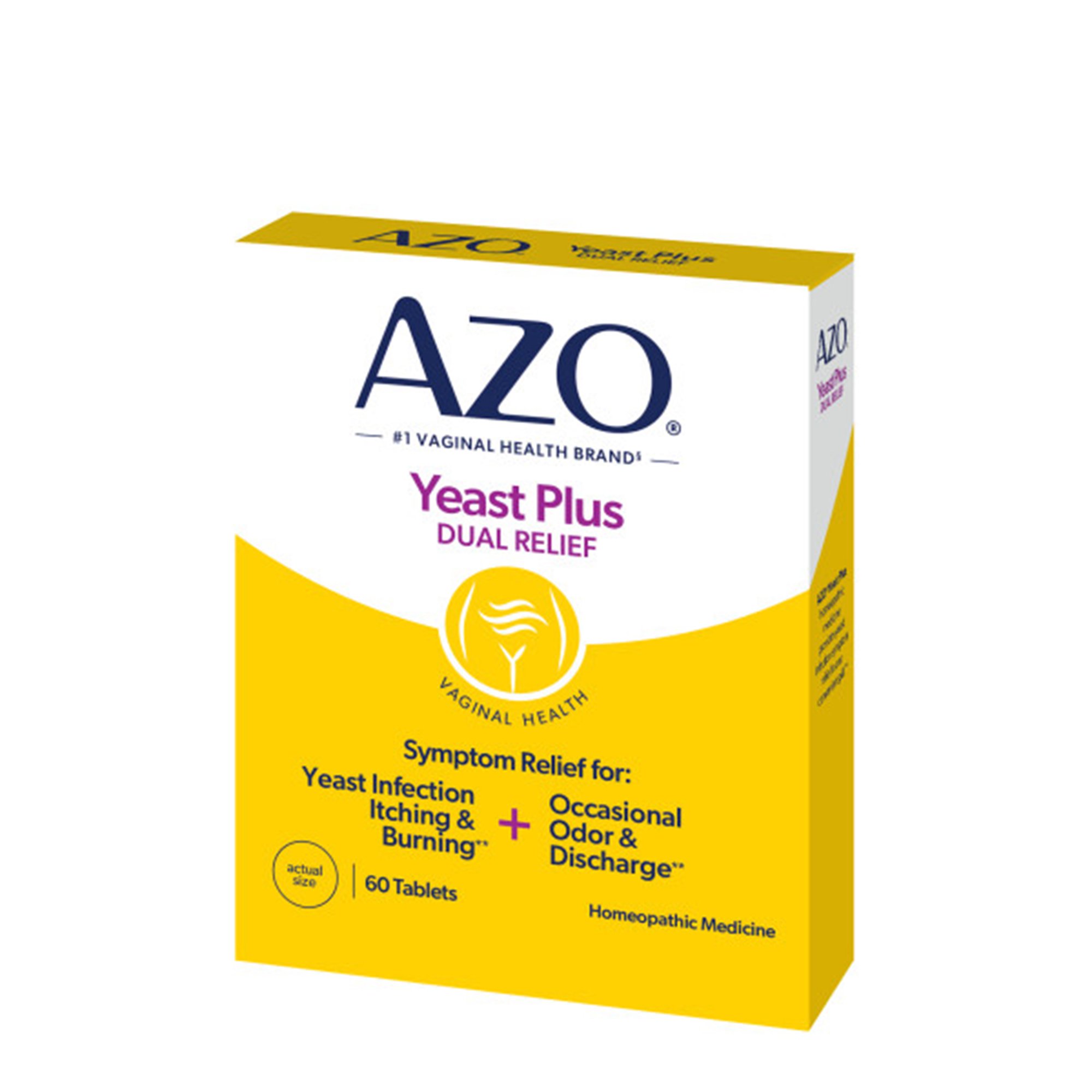 i-Health Inc 787651606675 - AZO® Yeast Plus Dual Relief for Yeast Infection Itching and Burning - 1/Box, 24/Case