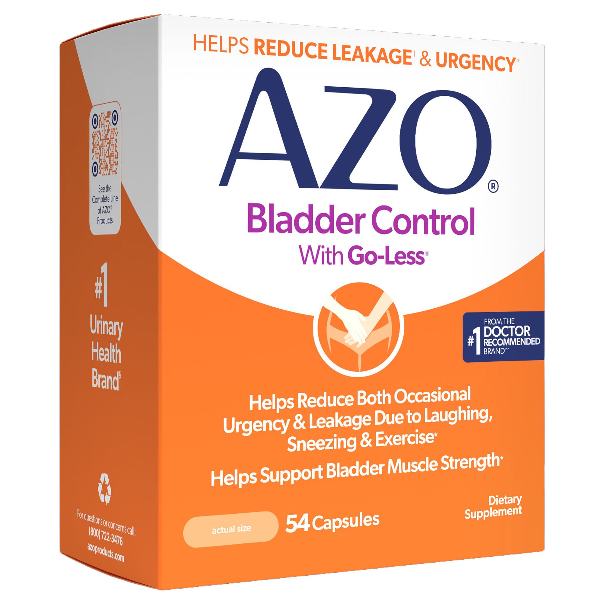 i-Health Inc - 787651760025 AZO Bladder Control® with Go-Less Capsules