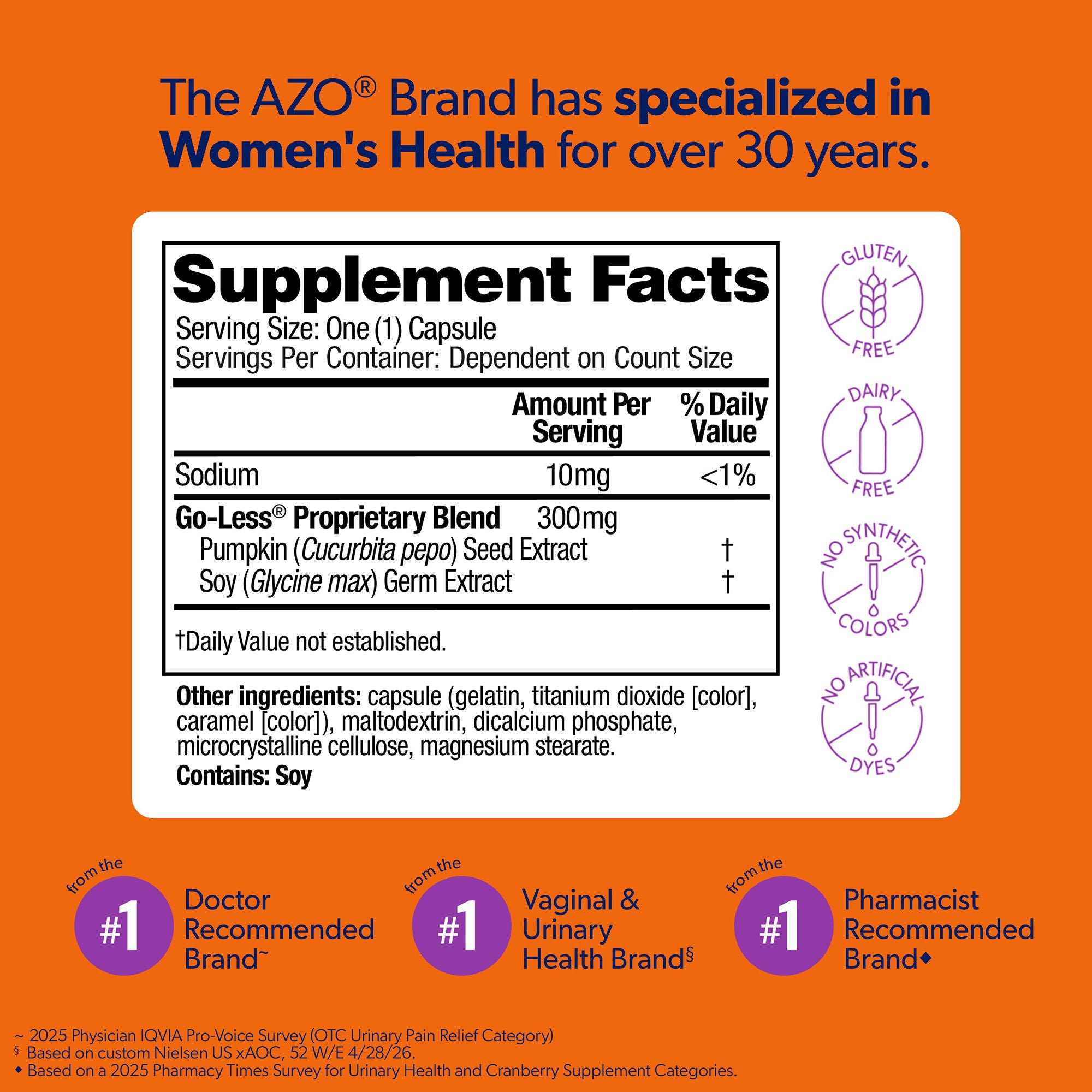 i-Health Inc - 787651760056 AZO Bladder Control® with Go-Less Capsules