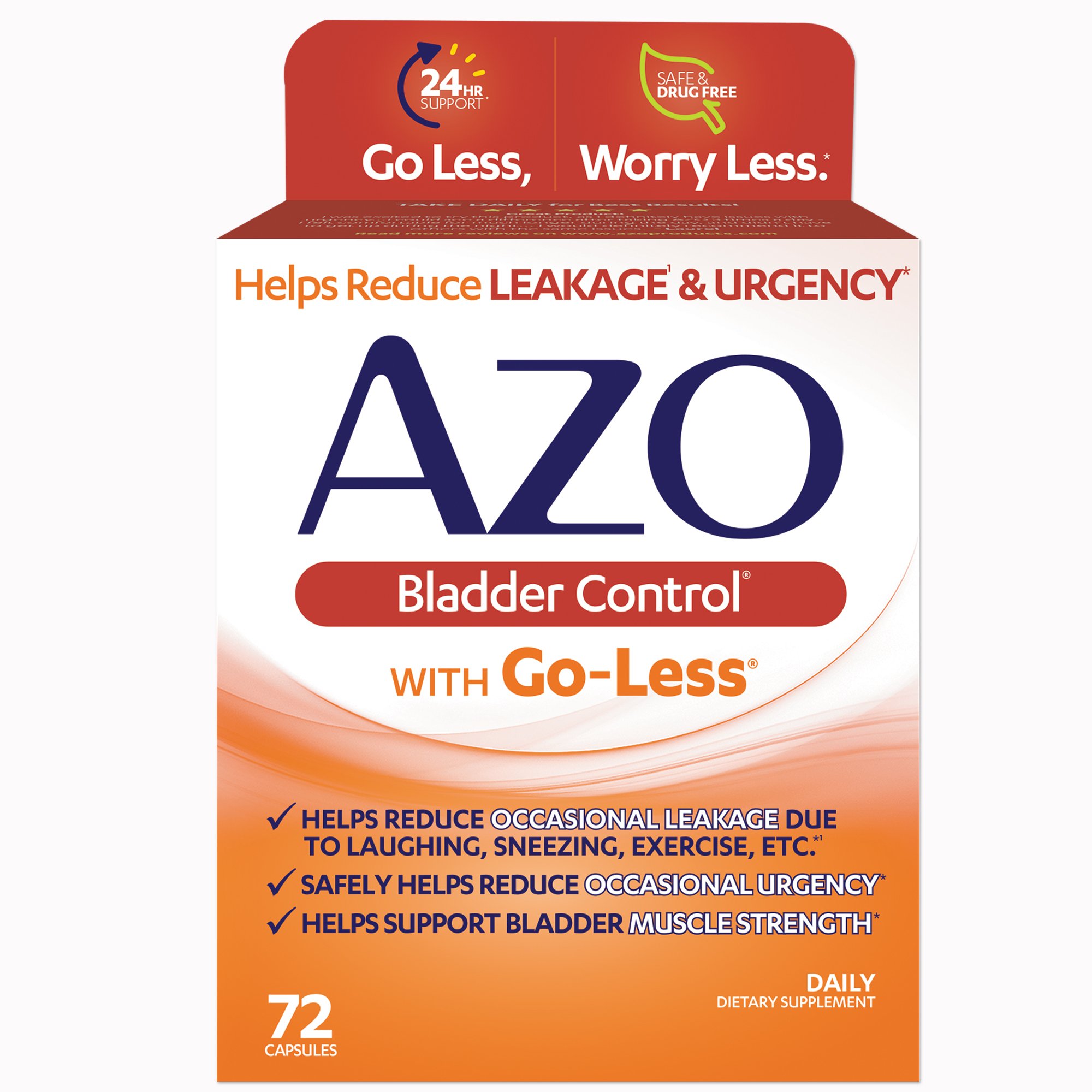 i-Health Inc 787651760056 - AZO Bladder Control® with Go-Less Capsules - 1/Box, 24/Case