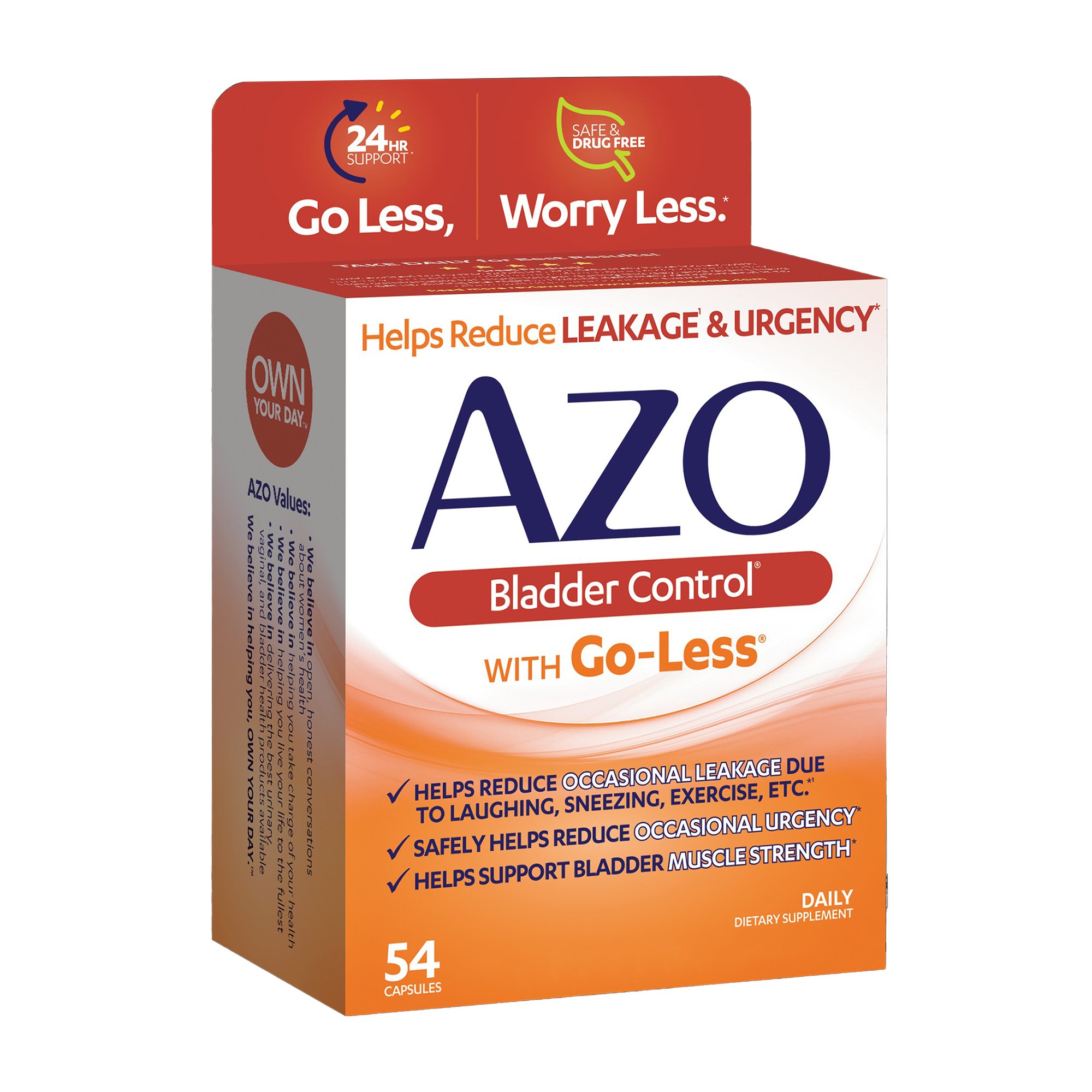 i-Health Inc 787651760056 - AZO Bladder Control® with Go-Less Capsules - 1/Box, 24/Case
