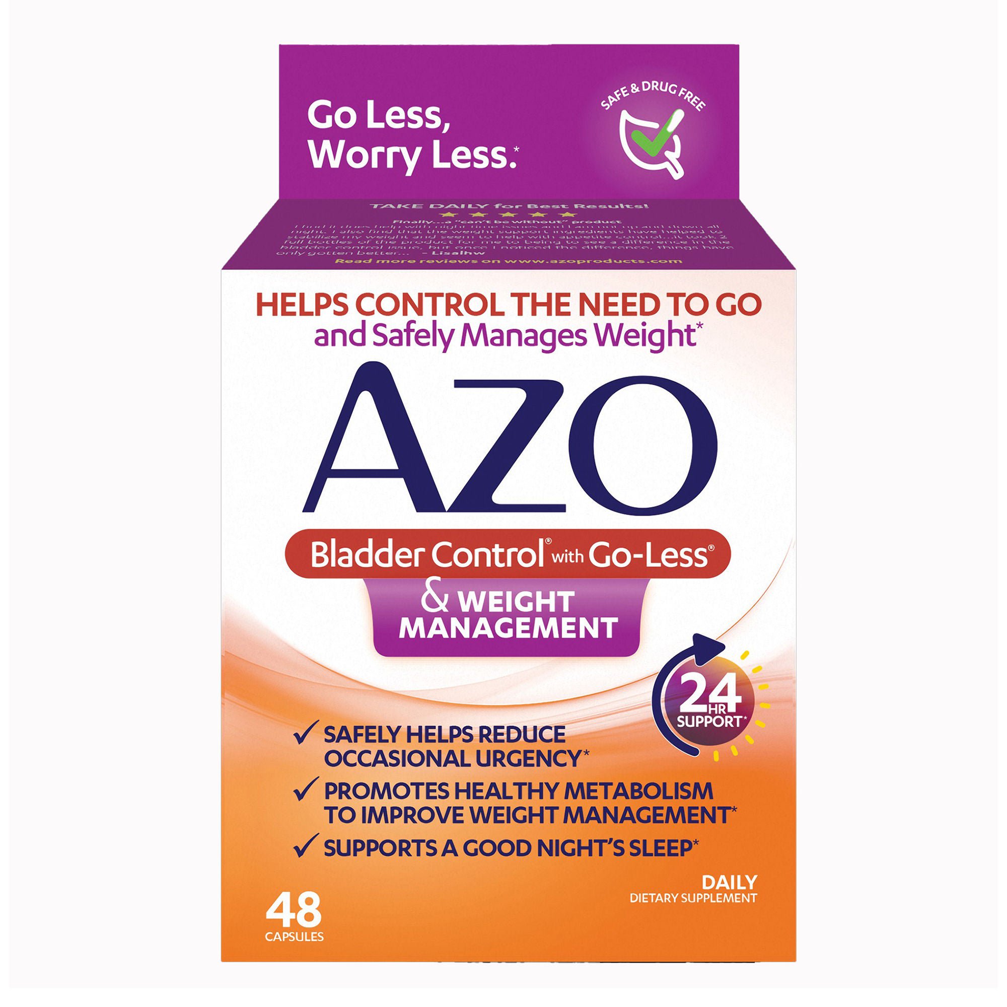 i-Health Inc - 787651760148 AZO® Bladder Control with Go-Less® Capsules
