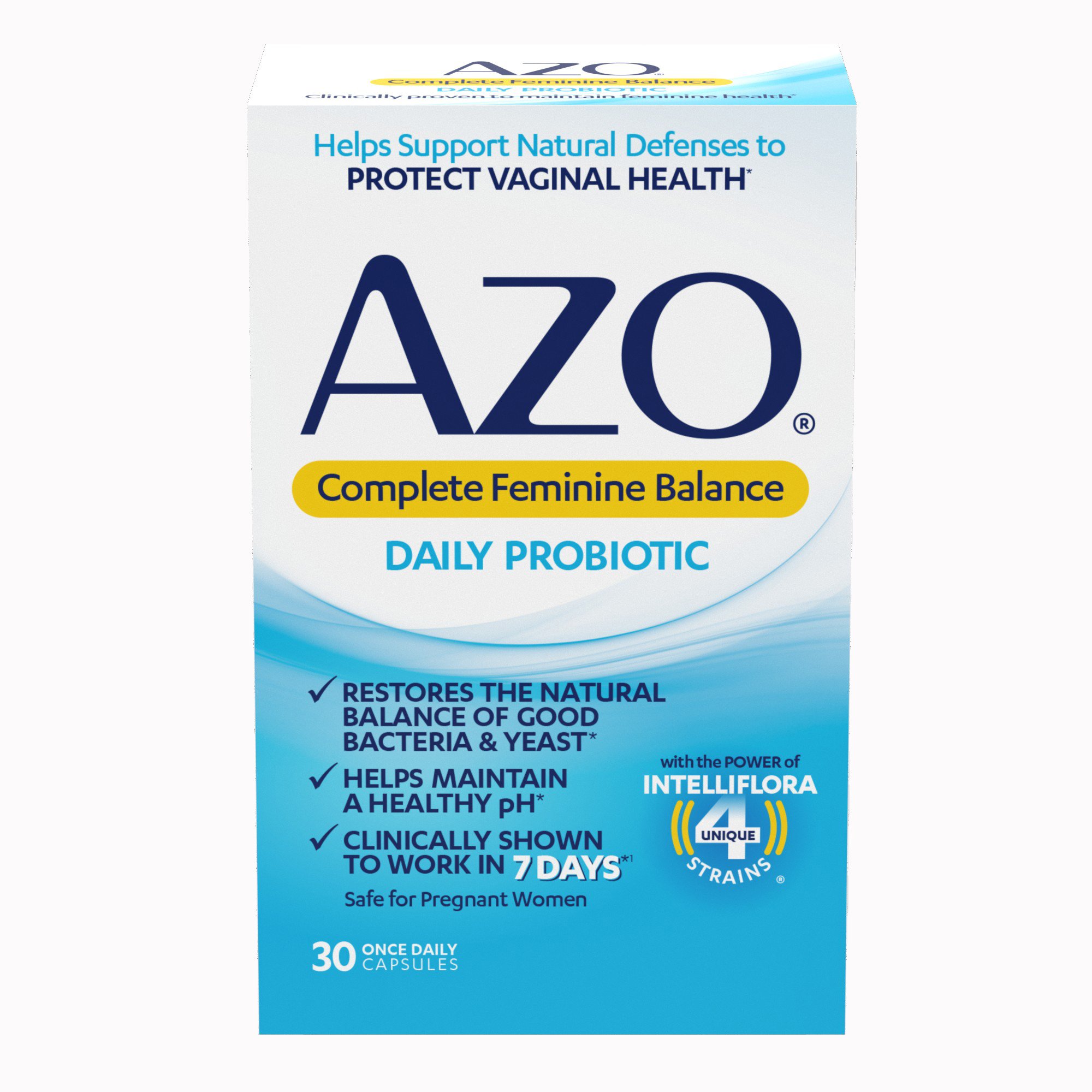 i-Health Inc 787651760162 - AZO® Complete Feminine Balance Daily Probiotic Capsules - 1/Box, 24/Case