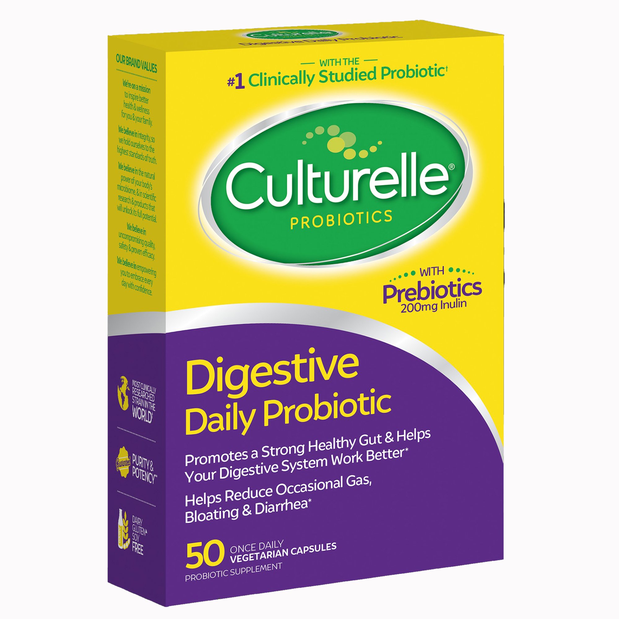 i-Health Inc 049100400211 - Culturelle® Digestive Daily Probiotic Capsules, 50 Capsules - 1/Box, 24/Case