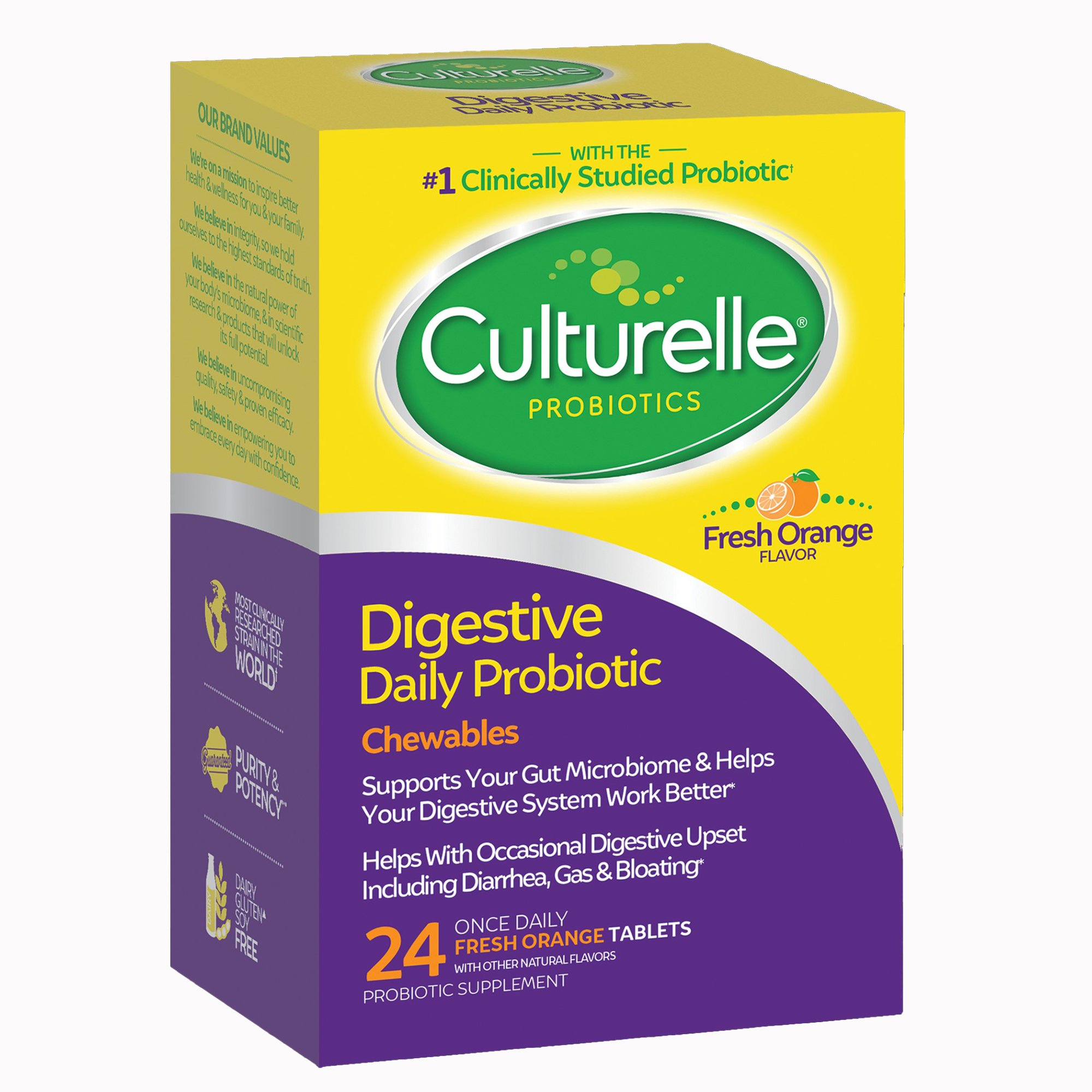 i-Health Inc 049100400228 - Culturelle® Digestive Daily Probiotic Chewables Tablets Fresh Orange - 1/Box, 24/Case