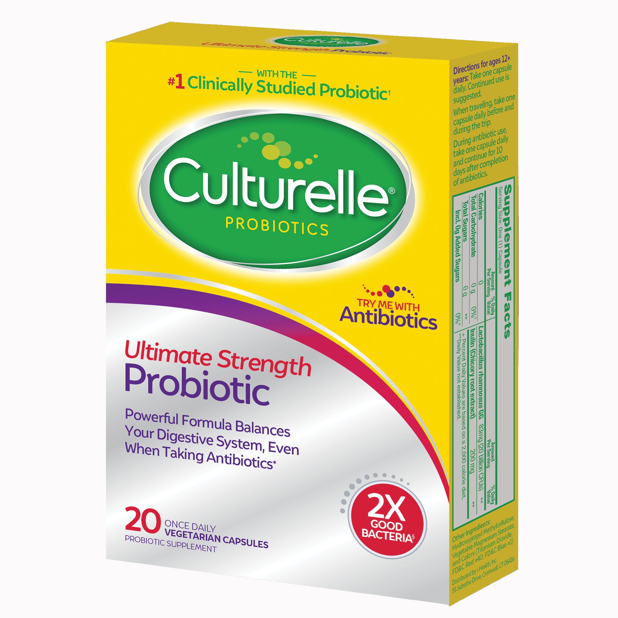 i-Health Inc 049100400358 - Culturelle® Ultimate Strength Probiotic Capsules - 1/Box, 24/Case