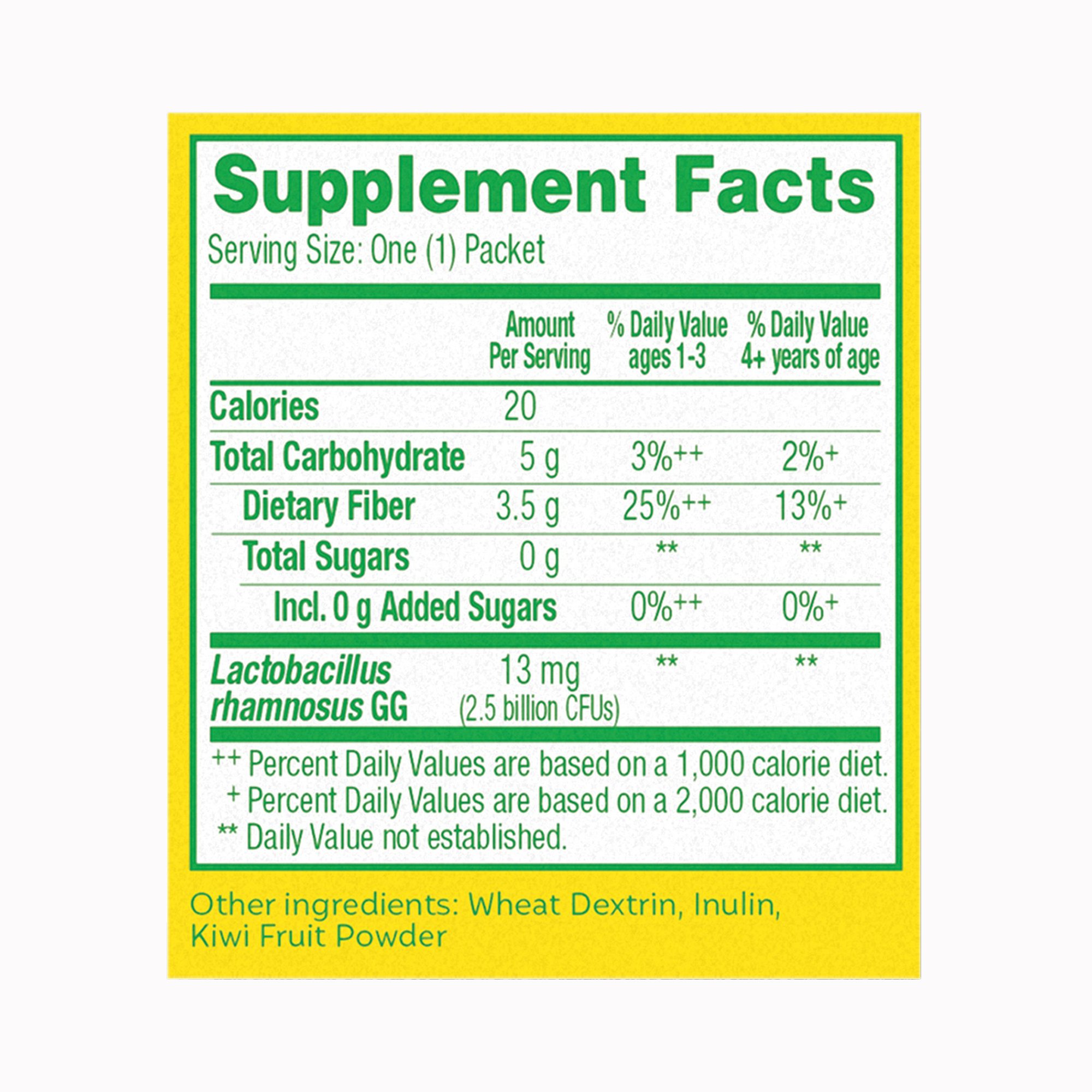 i-Health Inc 049100400372 - Culturelle® Probiotics Kids Probiotic + Fiber Packets - 1/Box, 24/Case