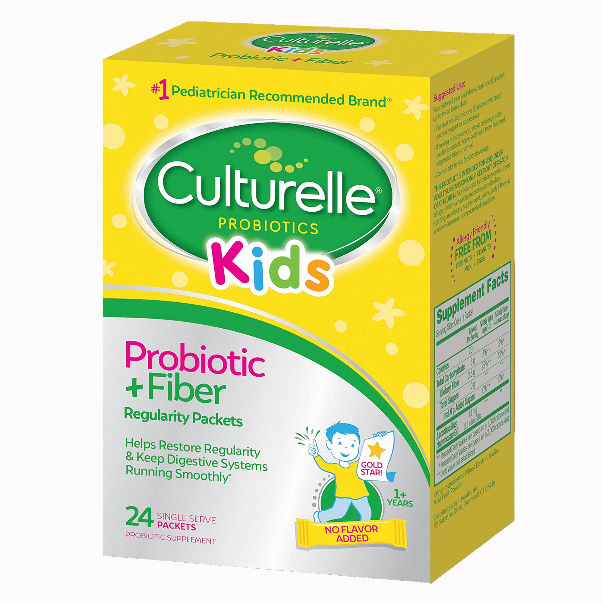 i-Health Inc 049100400372 - Culturelle® Probiotics Kids Probiotic + Fiber Packets - 1/Box, 24/Case